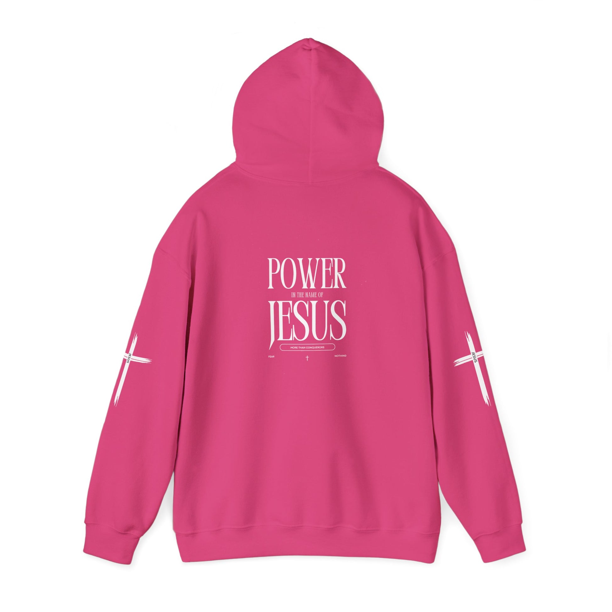 Power in the Name of Jesus Hoodie - Unisex Heavy Blend Sweatshirt for Faith and Inspiration