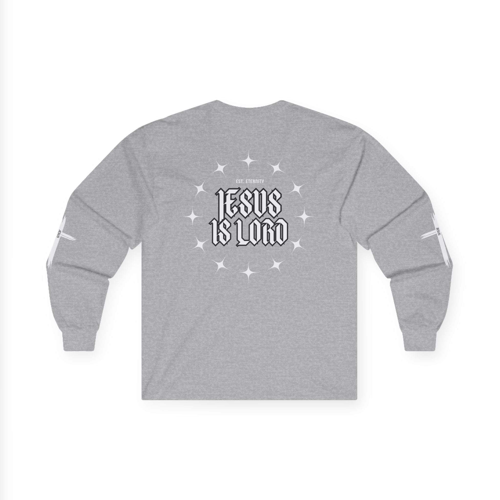 Collection of Faith-Inspired Unisex Long Sleeve Tee - 'Jesus is Lord' Design in a gallery layout