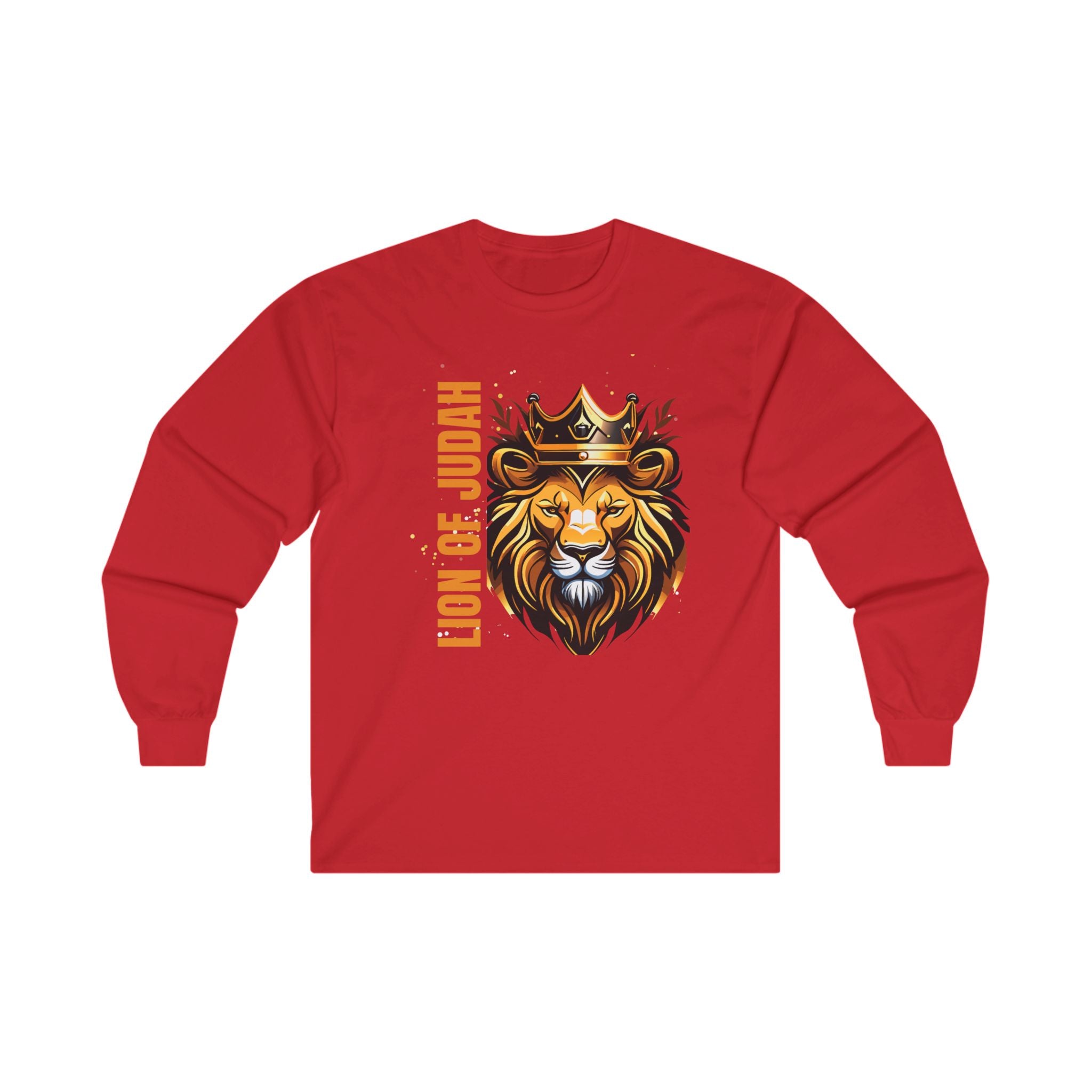 Collection of Lion of Judah Long Sleeve Tee - Unisex Ultra Cotton Shirt in a gallery layout