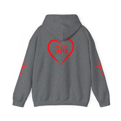 Collection of Heart 316 Unisex Heavy Blend Hooded Sweatshirt - Comfortable Faith-Inspired Apparel in a gallery layout