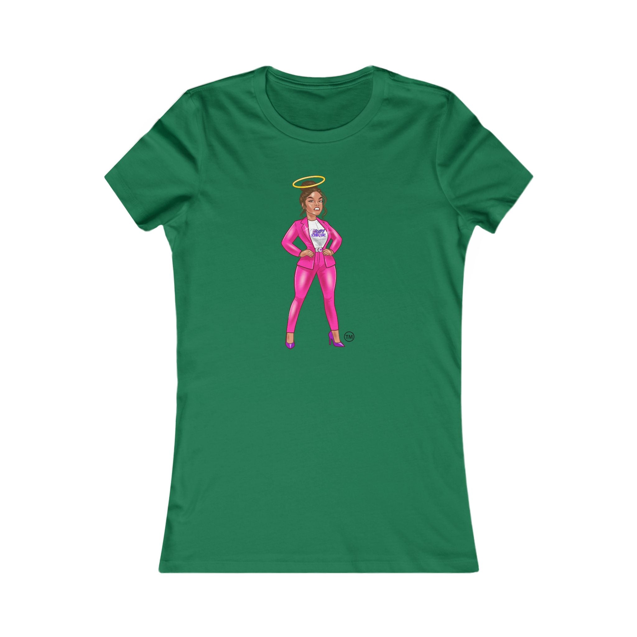 Collection of Edgy Chique Empowered Women’s Favorite Tee - Bold Graphic Tee with a Boss Lady Design in a gallery layout