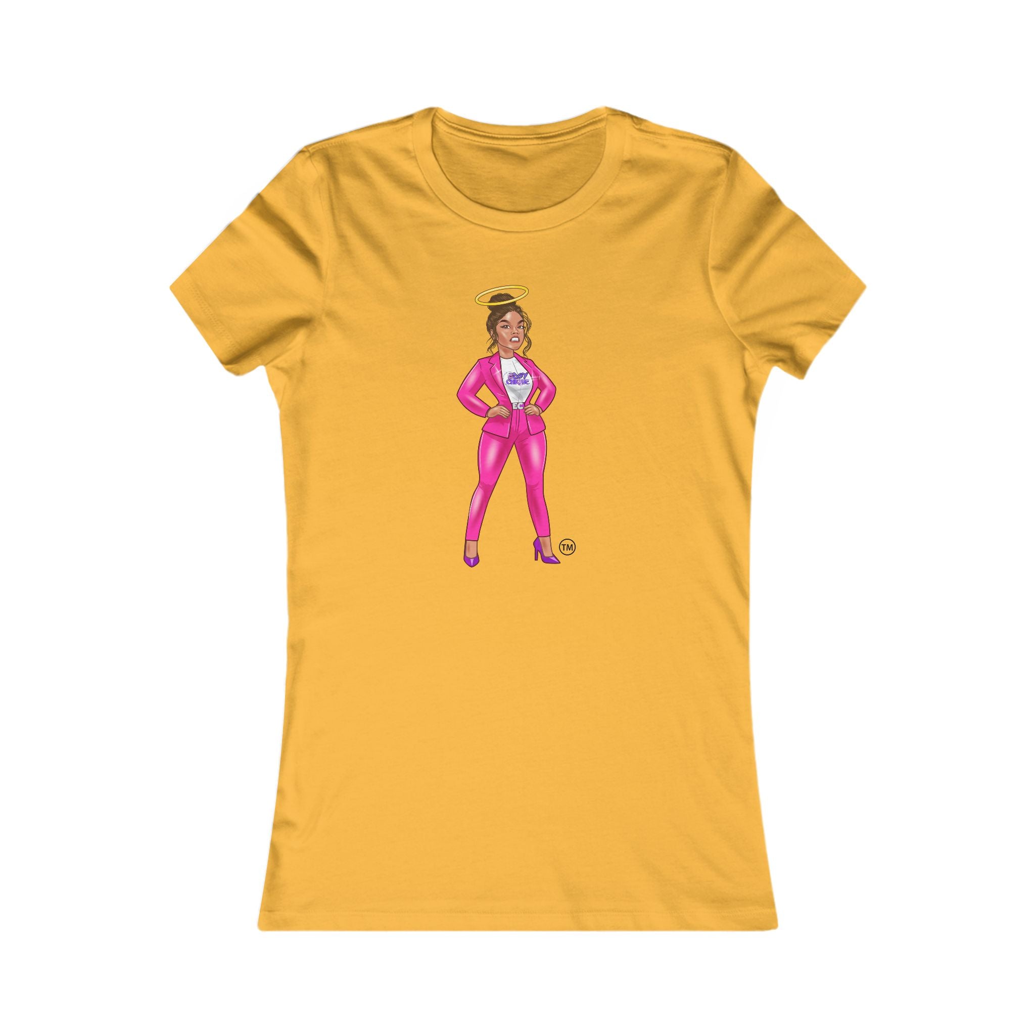 Collection of Edgy Chique Empowered Women’s Favorite Tee - Bold Graphic Tee with a Boss Lady Design in a gallery layout