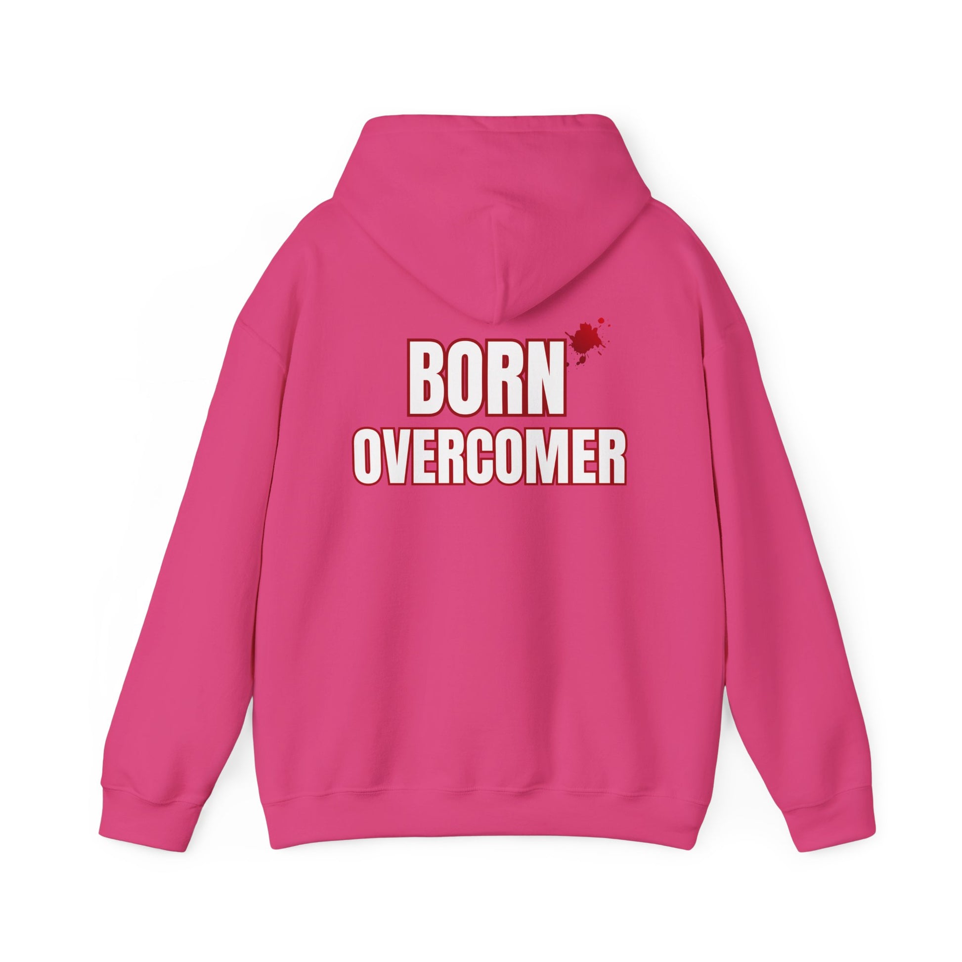 Born Overcomer - Unisex Heavy Blend Hoodie - Inspirational Sweatshirt for Everyday Comfort