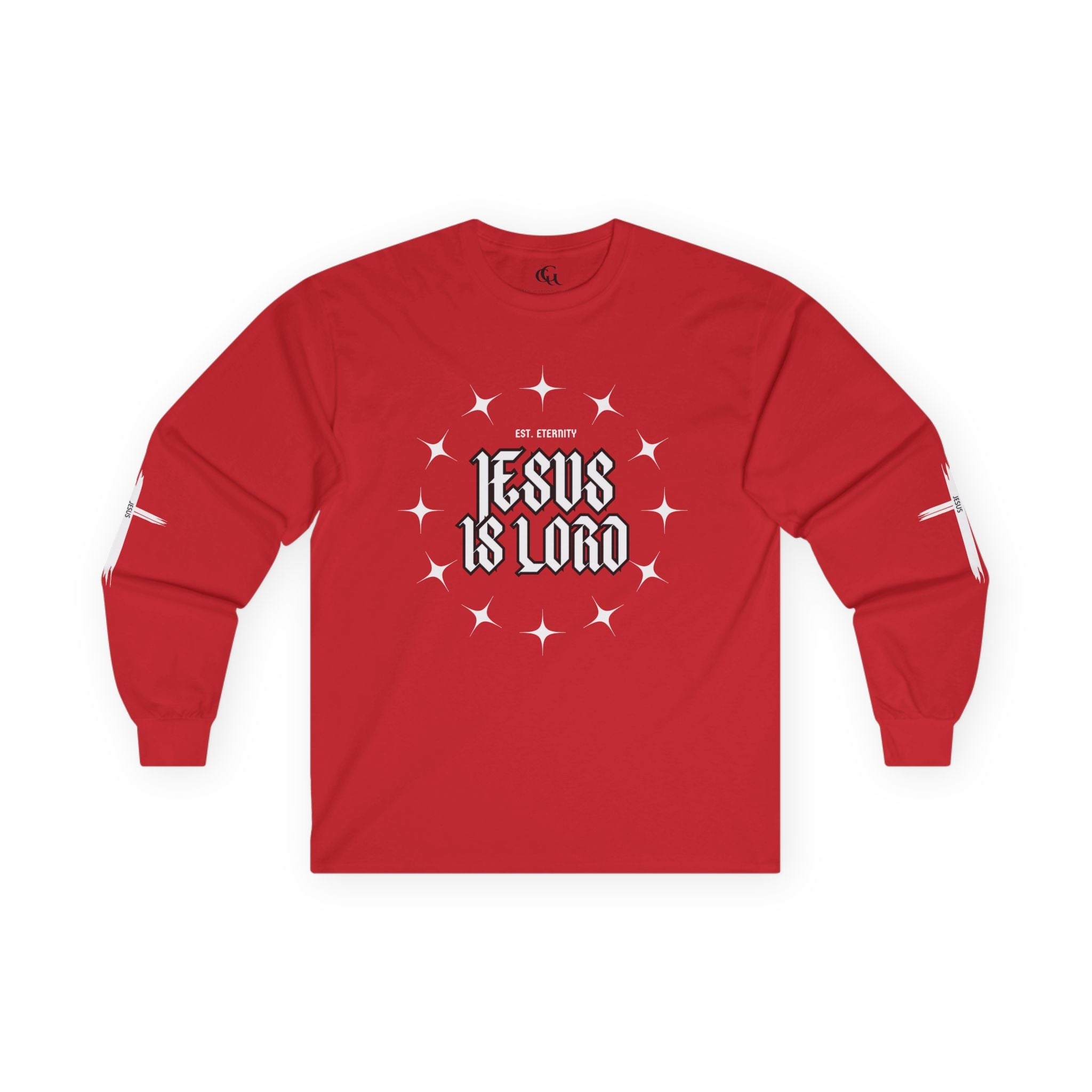 Collection of Faith-Inspired Unisex Long Sleeve Tee - 'Jesus is Lord' Design in a gallery layout