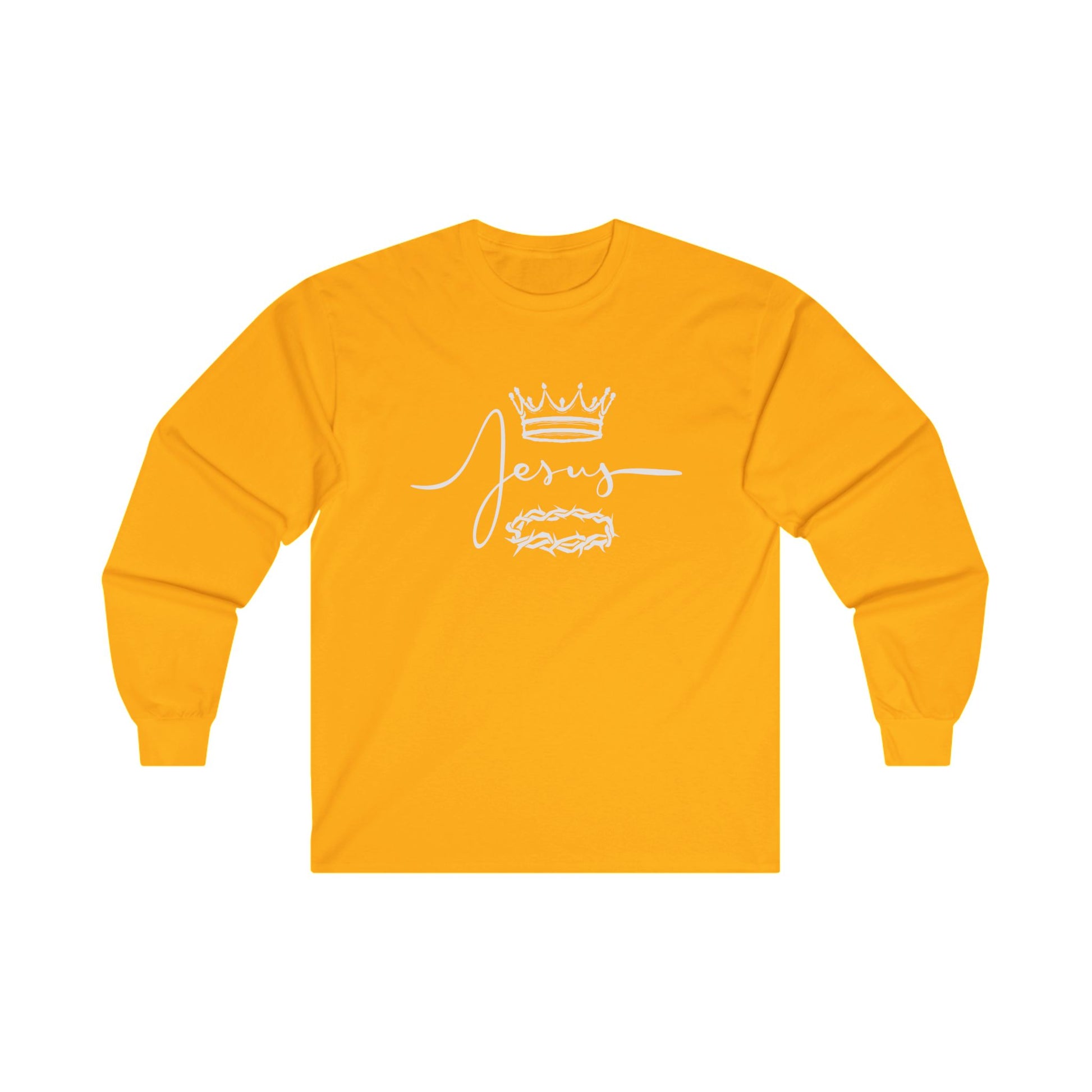 Crown & Thorn Jesus Unisex Long Sleeve Tee - Faith Inspired Apparel