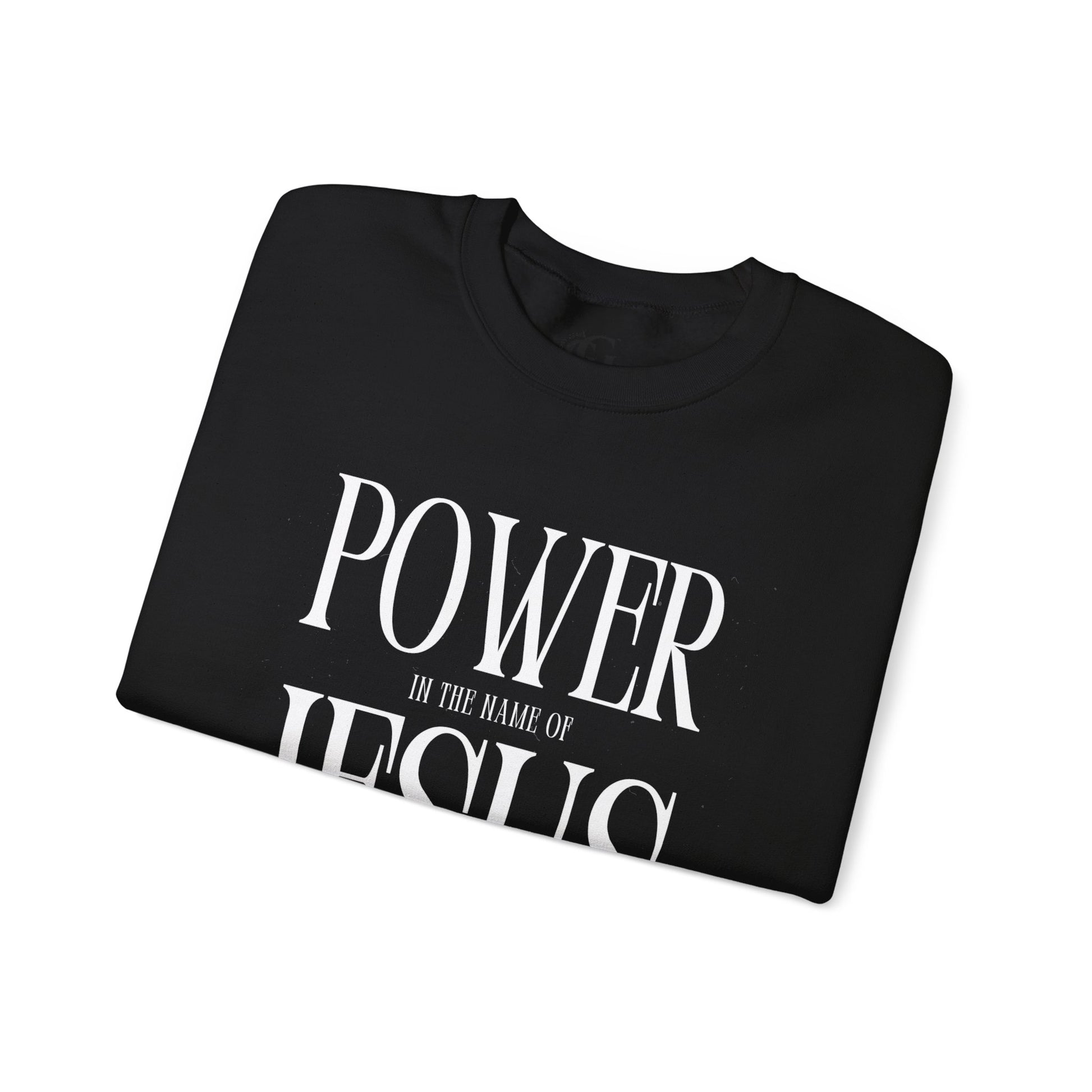 Power In the Name of Jesus Unisex Crewneck Sweatshirt for Comfort Lovers