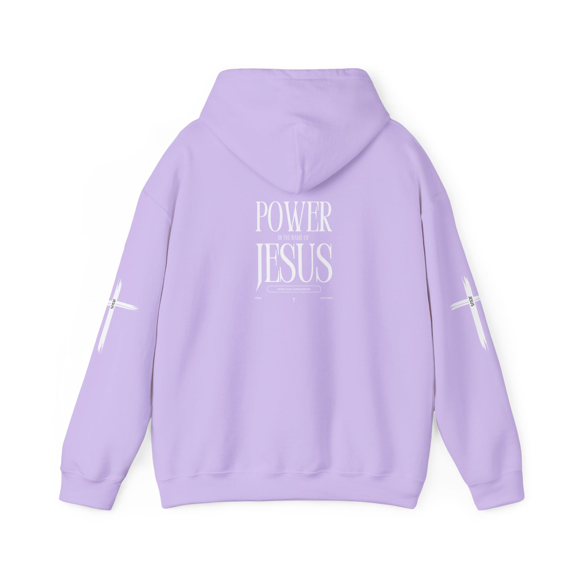 Power in the Name of Jesus Hoodie - Unisex Heavy Blend Sweatshirt for Faith and Inspiration