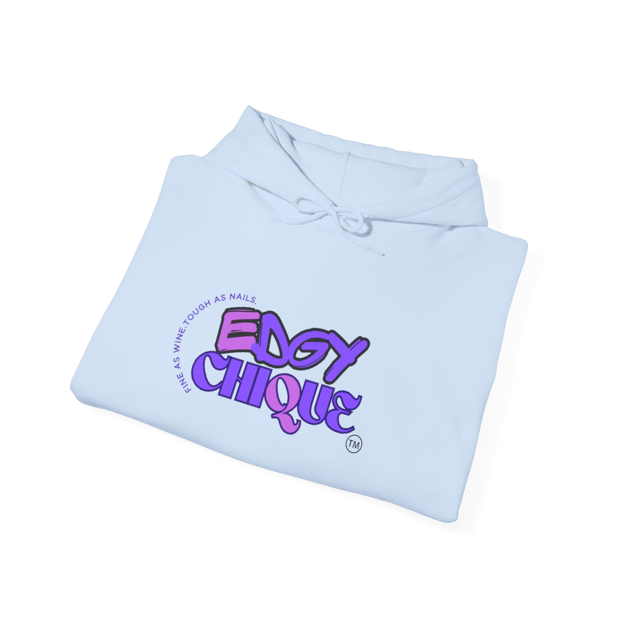 Collection of Edgy Chique Unisex Heavy Blend™ Hooded Sweatshirt - Trendy Graphic Pullover for Streetwear Enthusiasts in a gallery layout