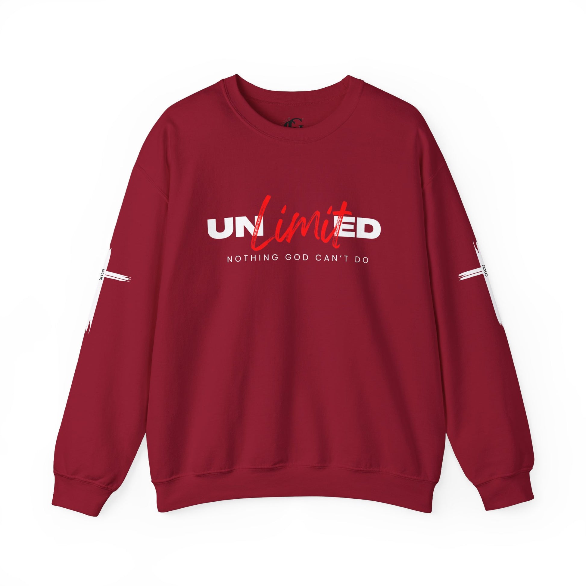 Unlimited "Nothing God Can't Do" Crewneck Sweatshirt - Motivational Everyday Wear