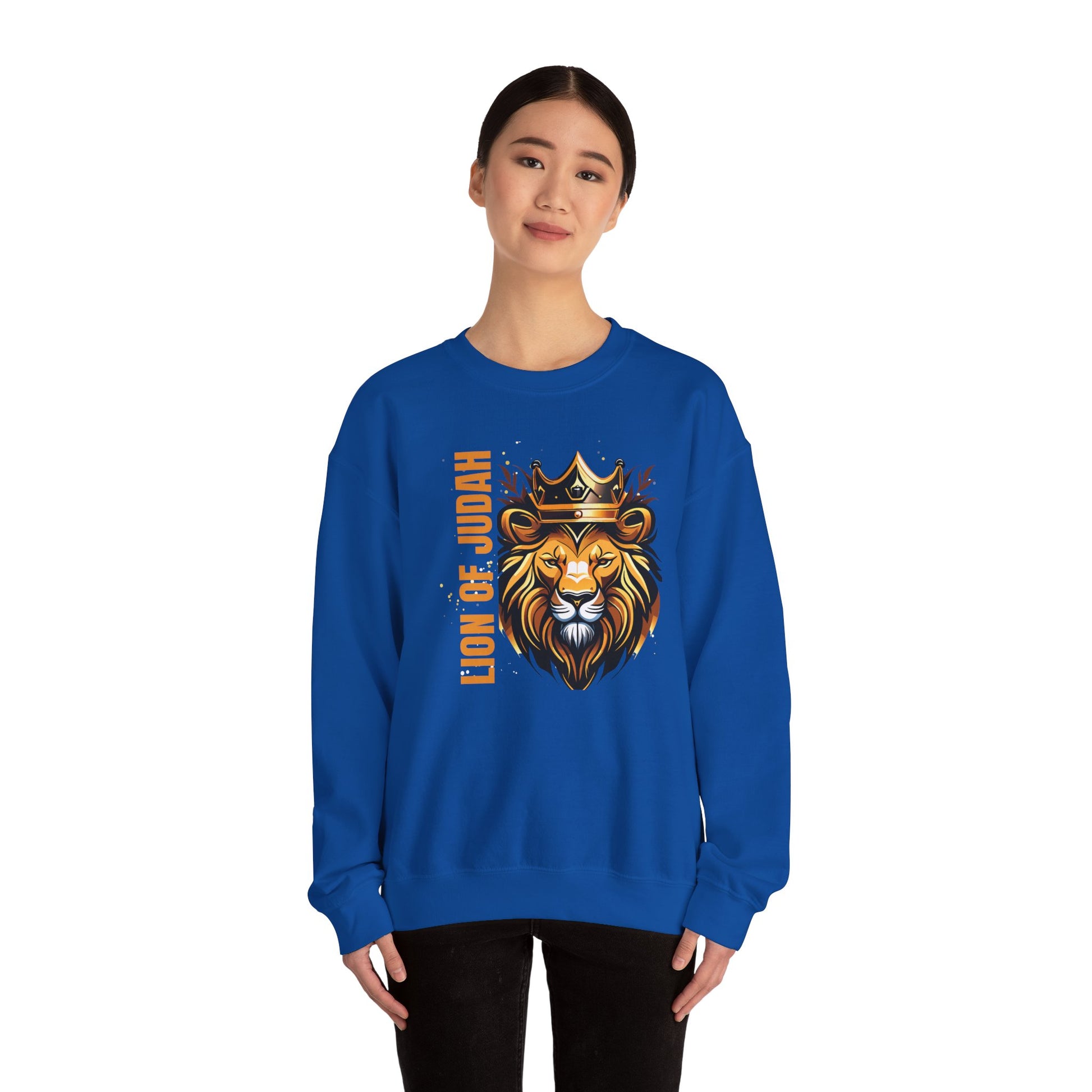 Lion of Judah Unisex Crewneck Sweatshirt - Faith-Inspired Apparel