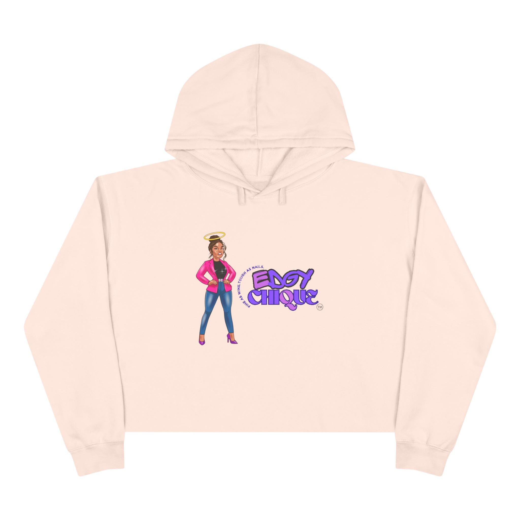 Collection of Edgy Chique Crop Hoodie in a gallery layout