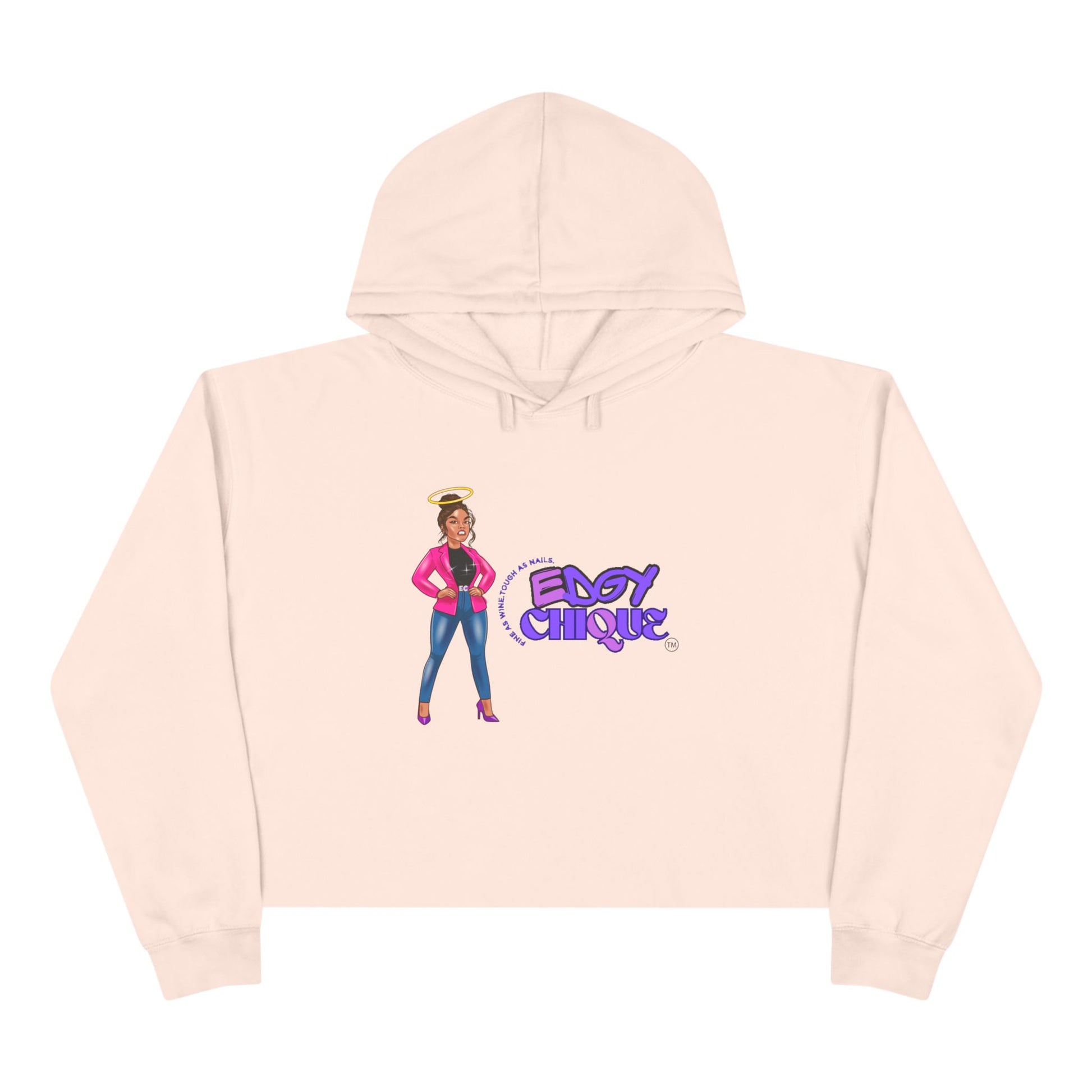 Edgy Chique Crop Hoodie