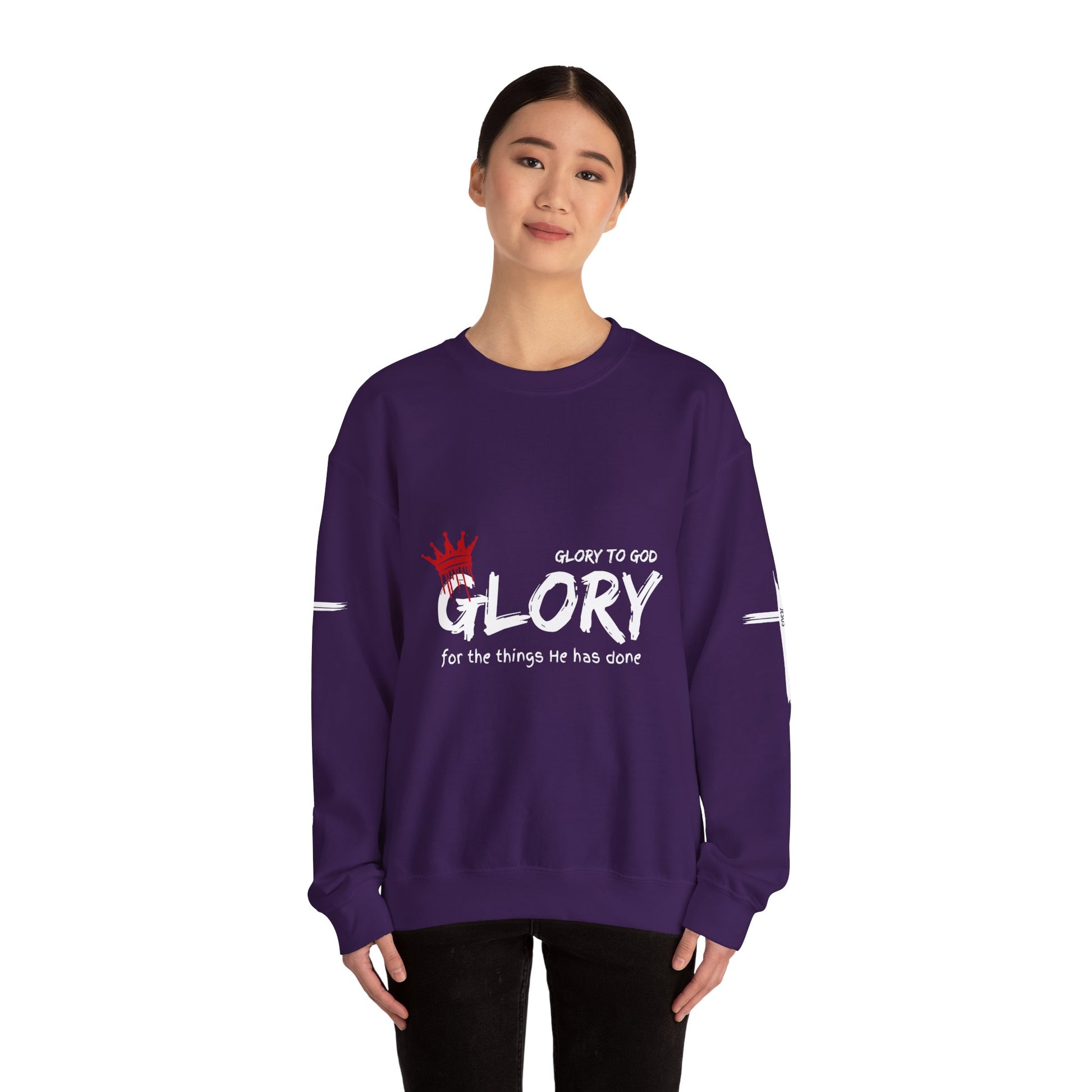 Glory to God for the Things He Has Done - Unisex Crewneck Sweatshirt