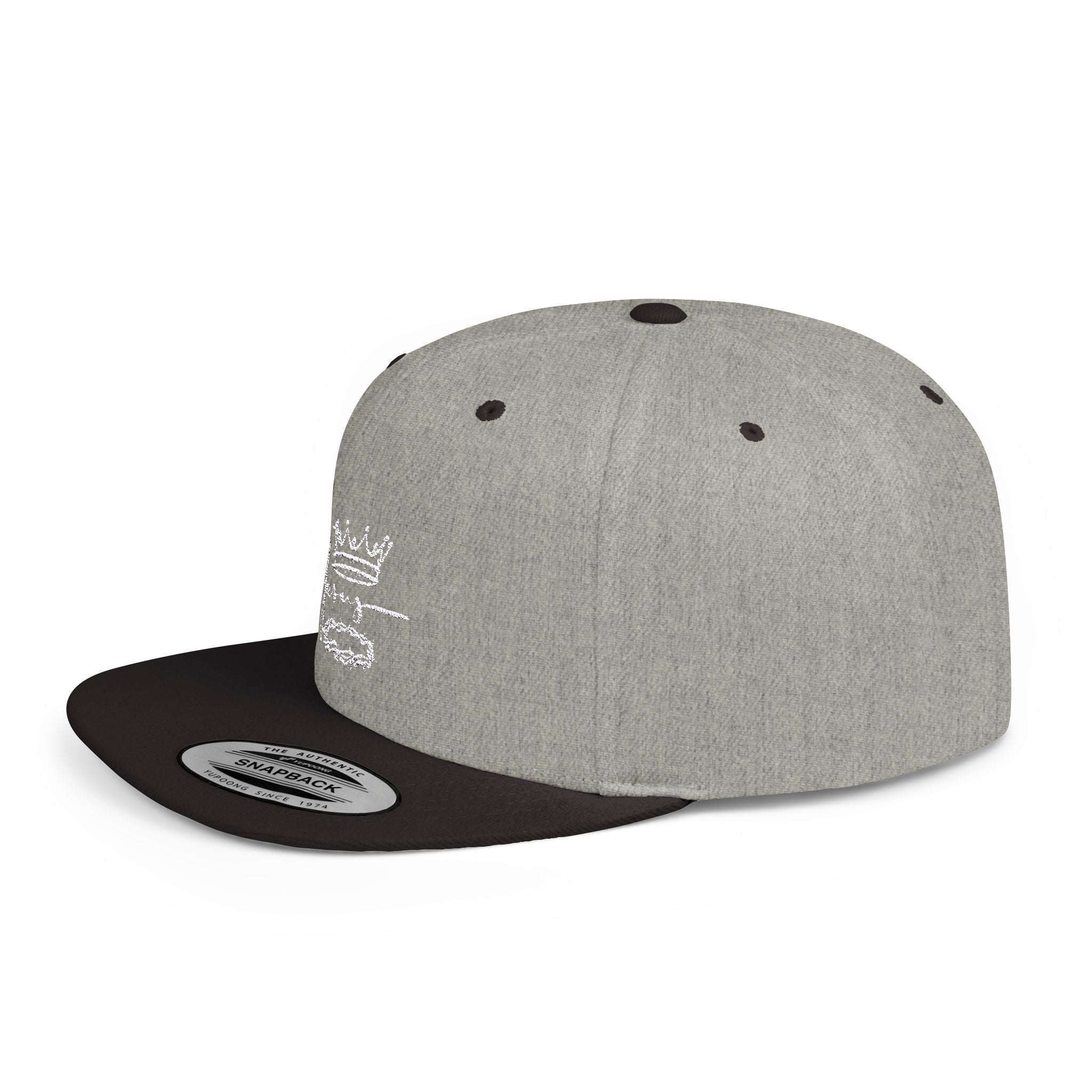 Collection of Jesus Crown Flat Bill Snapback Hat - Stylish Christian Apparel in a gallery layout