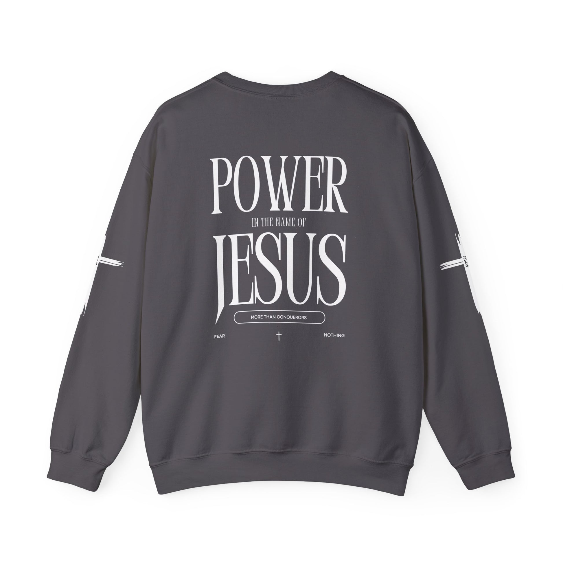 Power In the Name of Jesus Unisex Crewneck Sweatshirt for Comfort Lovers