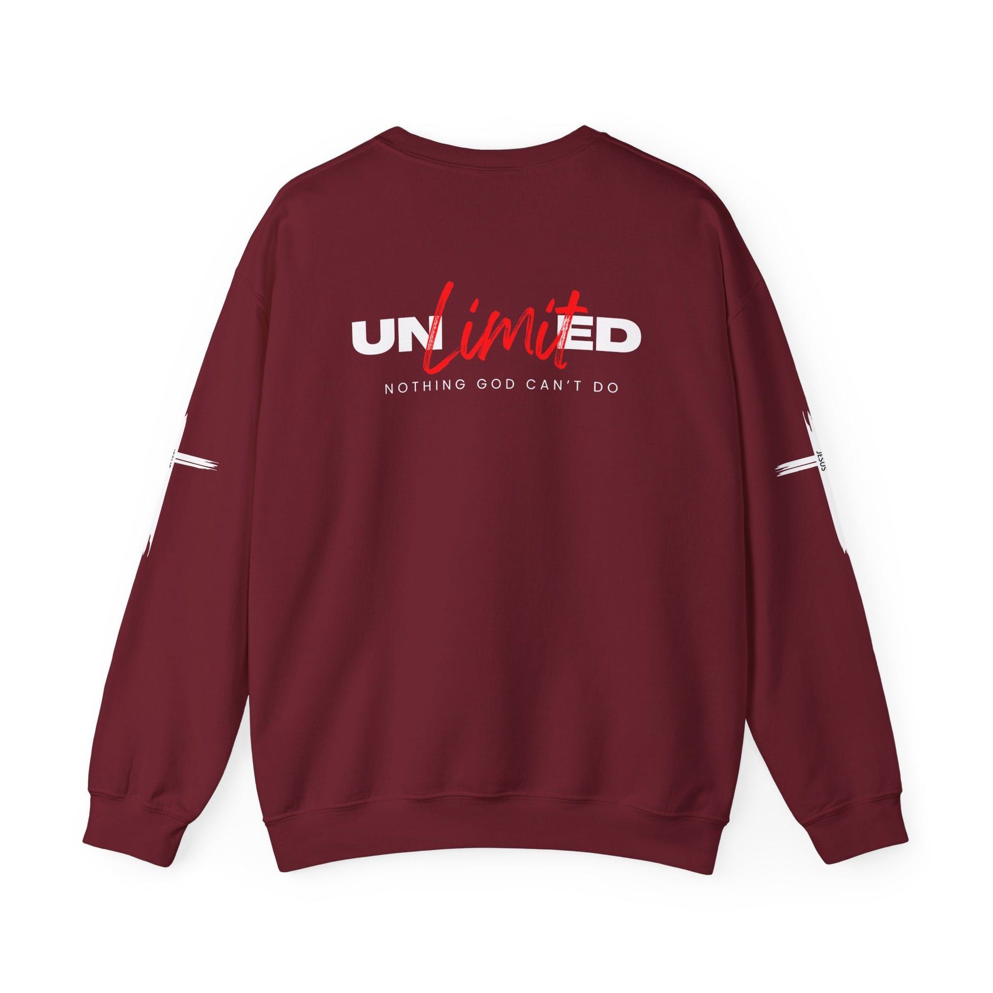 Unlimited "Nothing God Can't Do" Crewneck Sweatshirt - Motivational Everyday Wear