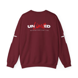 Collection of Unlimited "Nothing God Can't Do" Crewneck Sweatshirt - Motivational Everyday Wear in a gallery layout