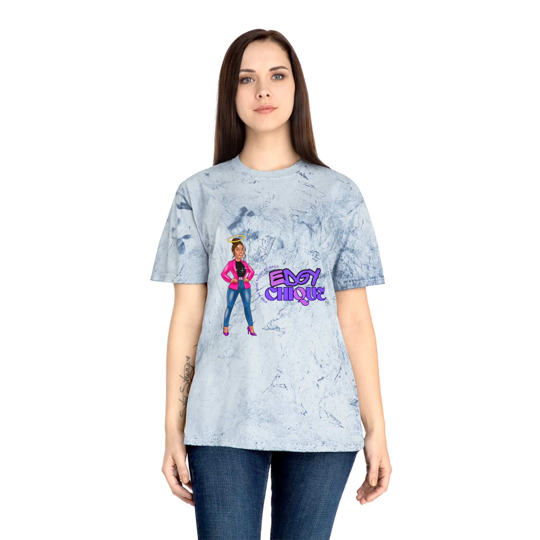 Collection of Edgy Chique Color Blast Unisex T-Shirt - Trendy & Fun Graphic Tee in a gallery layout