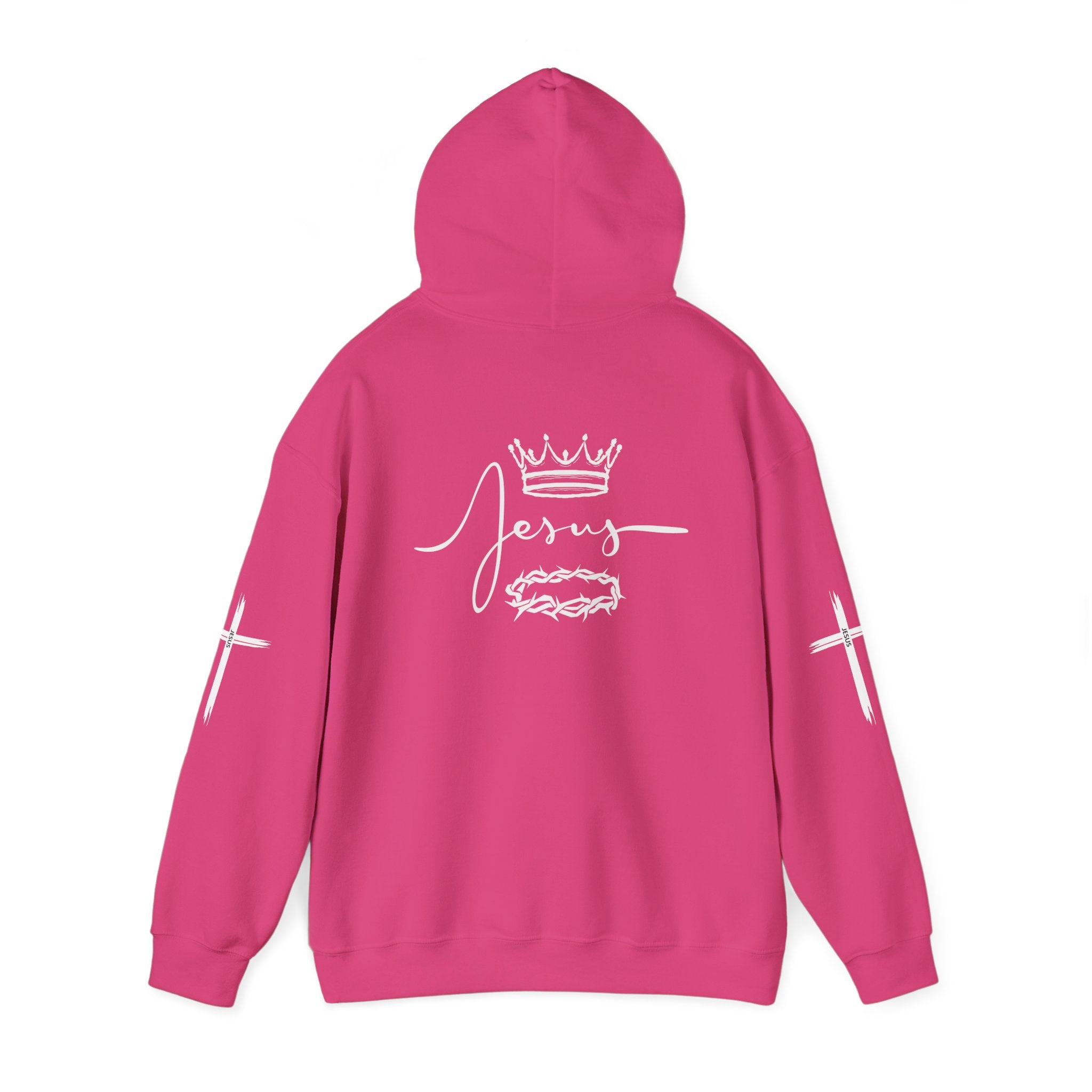 Collection of Jesus Crown & Cross Unisex Hooded Sweatshirt in a gallery layout