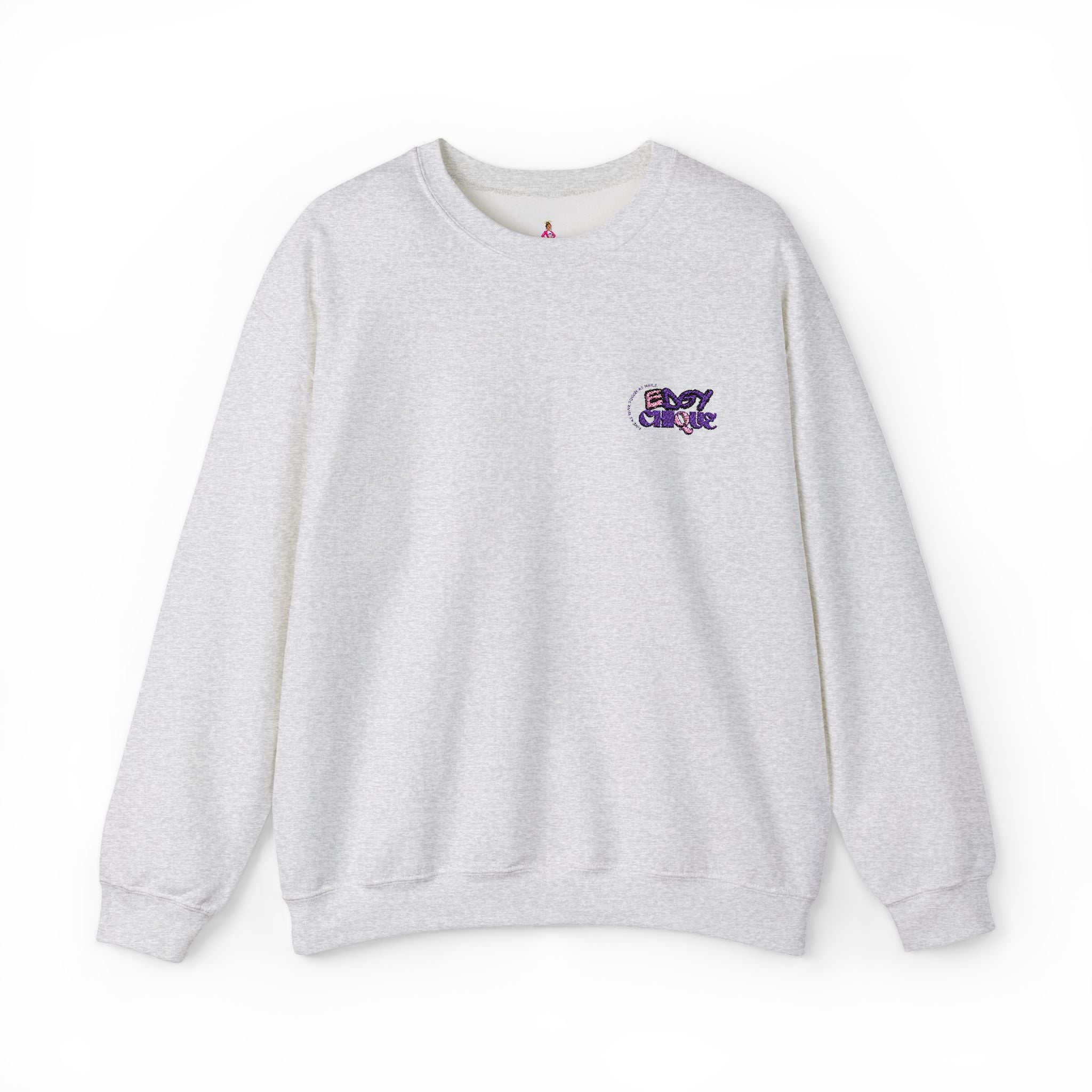 Collection of Embroidered Edgy Chique Sweatshirt in a gallery layout