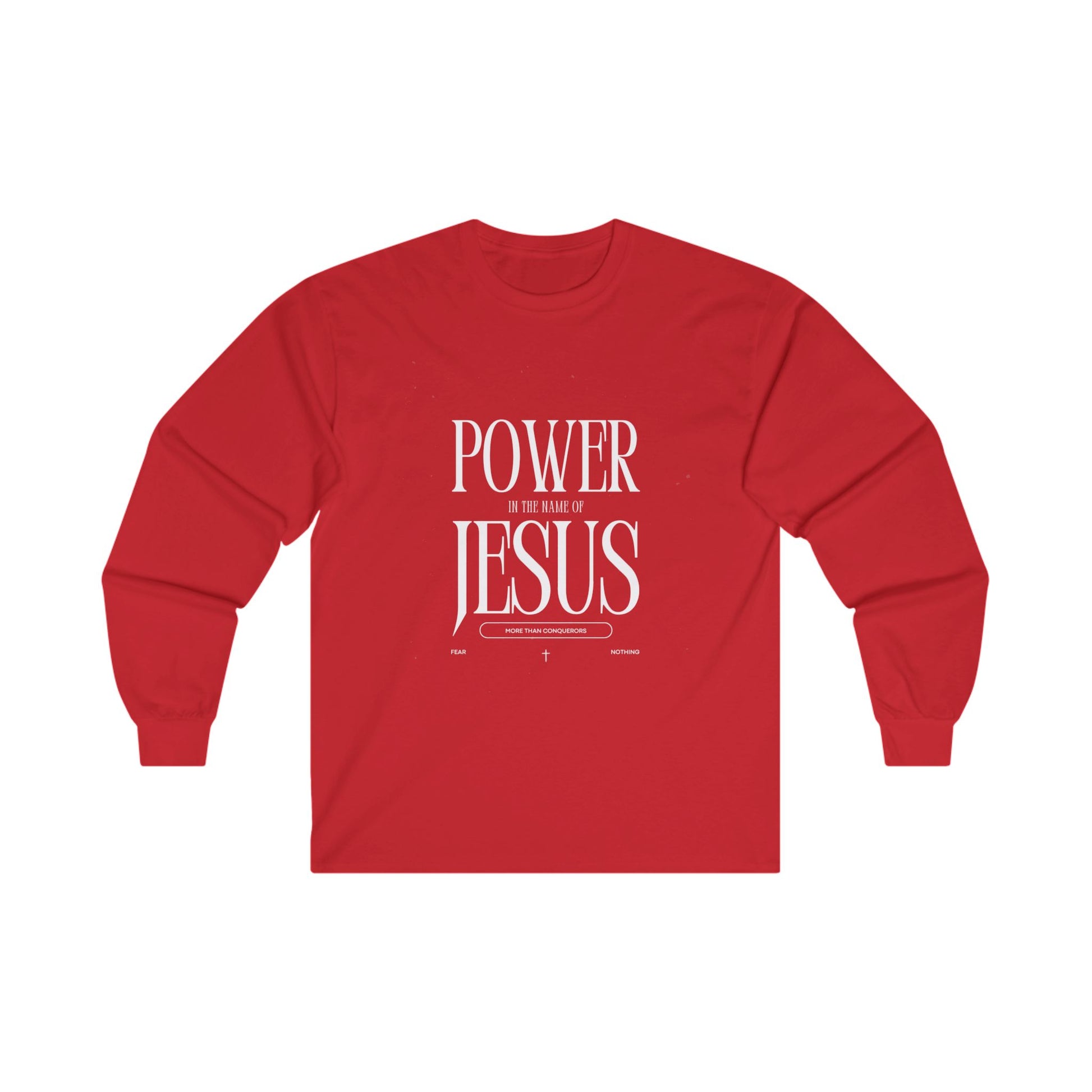 Power in the Name of Jesus Unisex Long Sleeve Tee - Faith-Based Spiritual Apparel