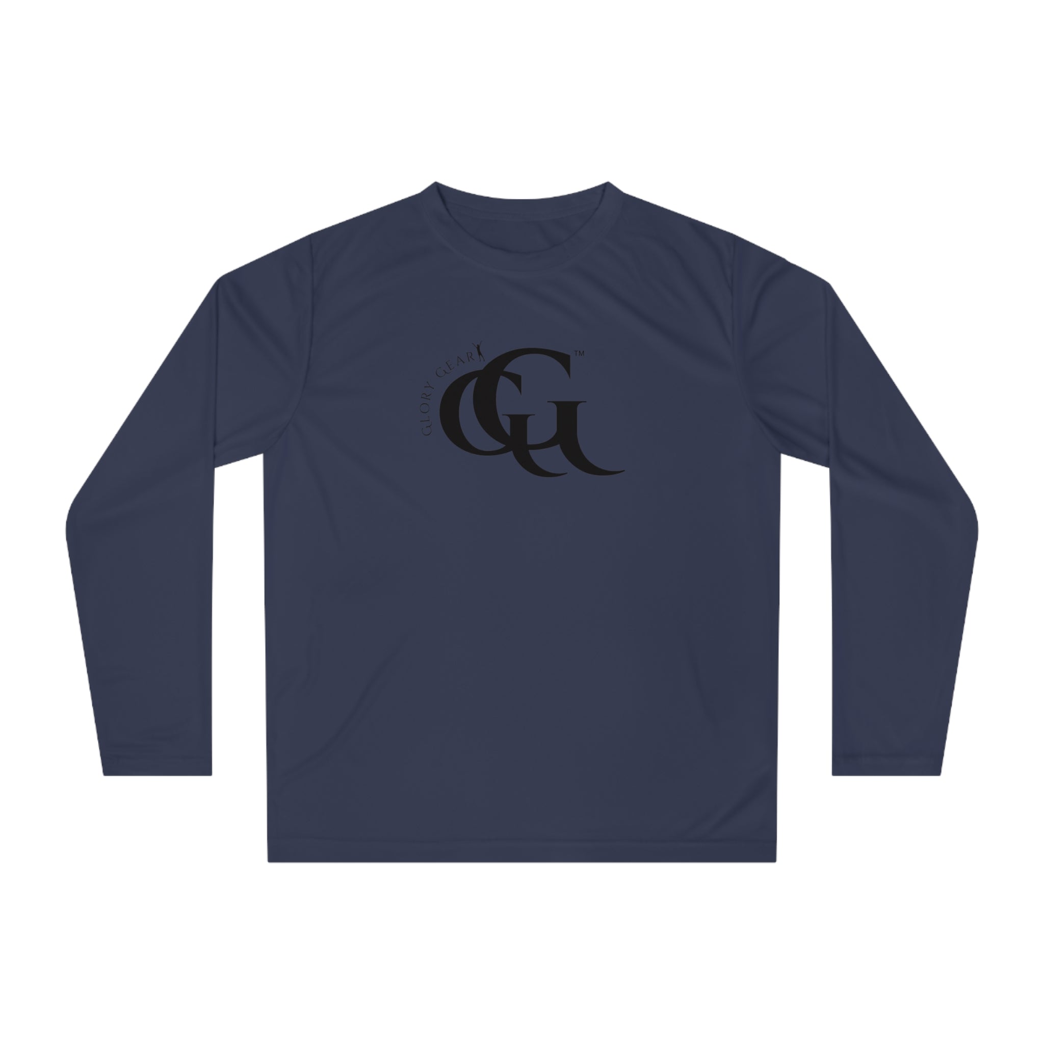 Collection of Unisex Performance Long Sleeve Shirt - 'Glory Gear' Athletic Tee for Fitness Enthusiasts in a gallery layout