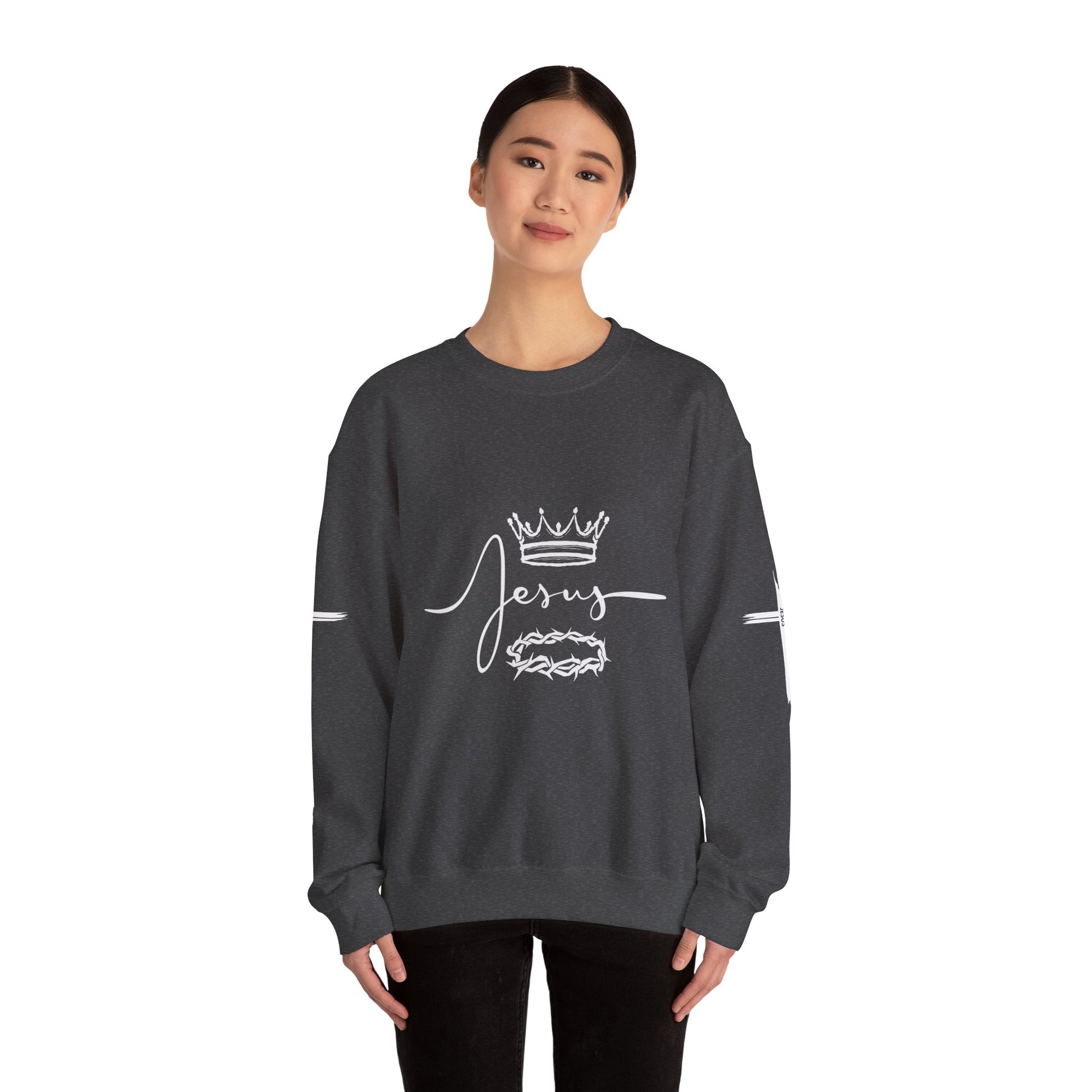 Jesus Crown & Thorns Unisex Crewneck Sweatshirt