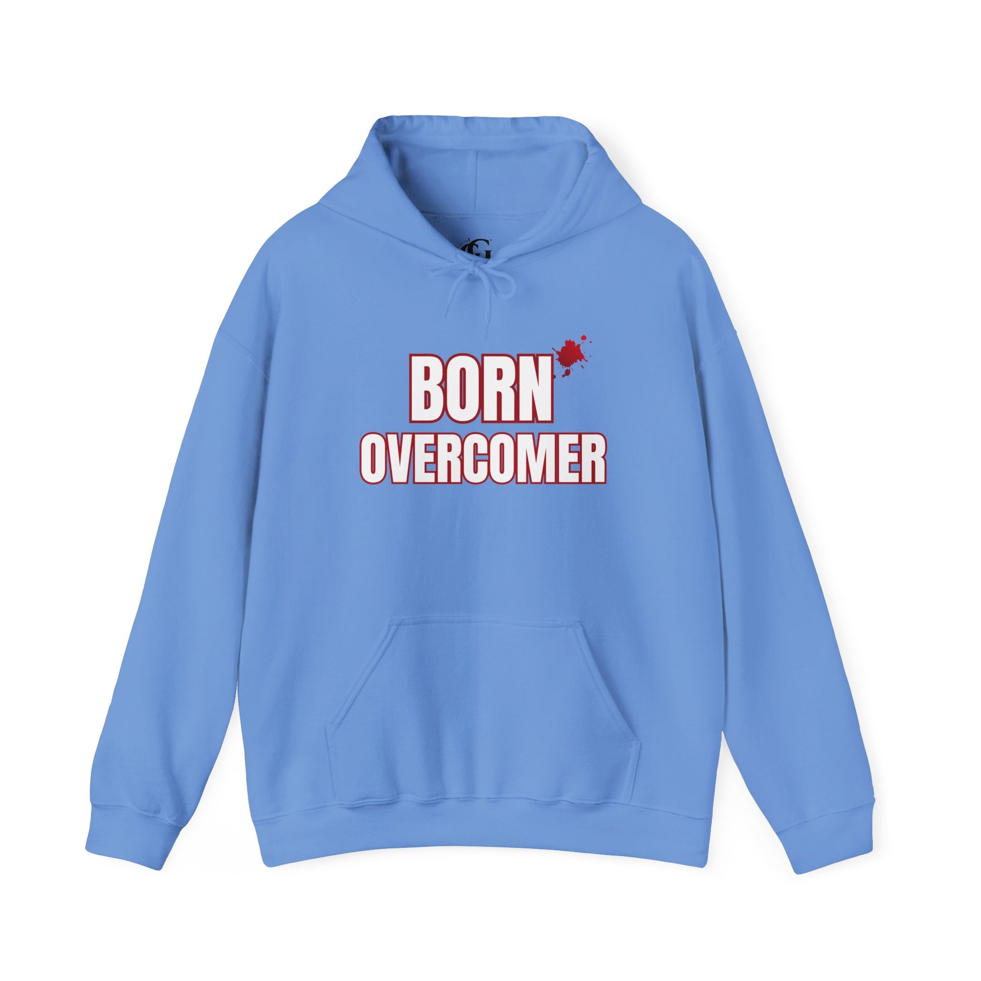 Born Overcomer - Unisex Heavy Blend Hoodie - Inspirational Sweatshirt for Everyday Comfort