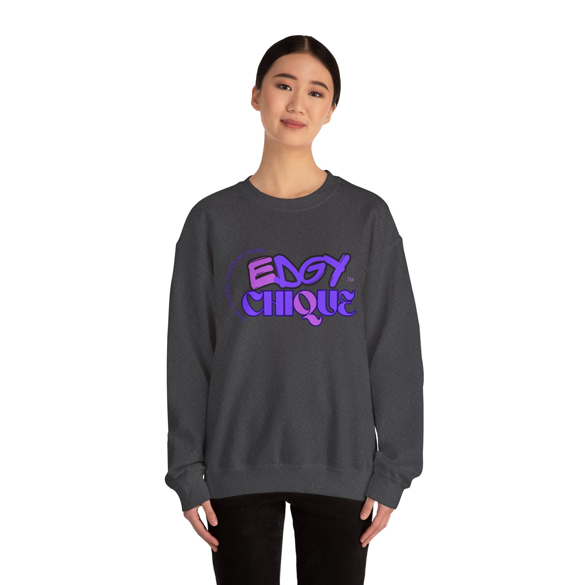 Edgy Chique Unisex Heavy Blend™ Crewneck Sweatshirt - Trendy & Comfortable Apparel