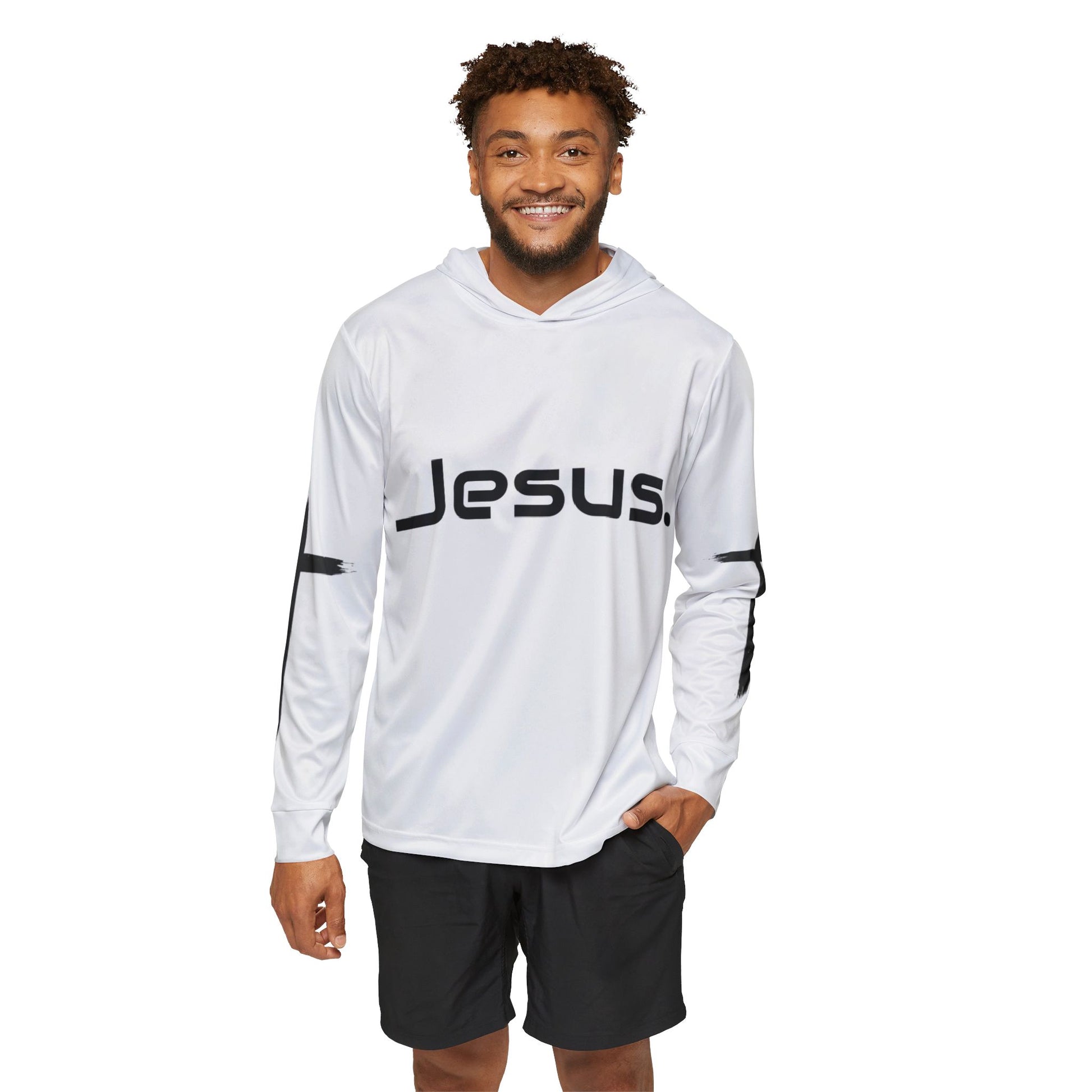 Glory Apparel Faith-Inspired Men's Sports Warmup Hoodie - Jesus Design