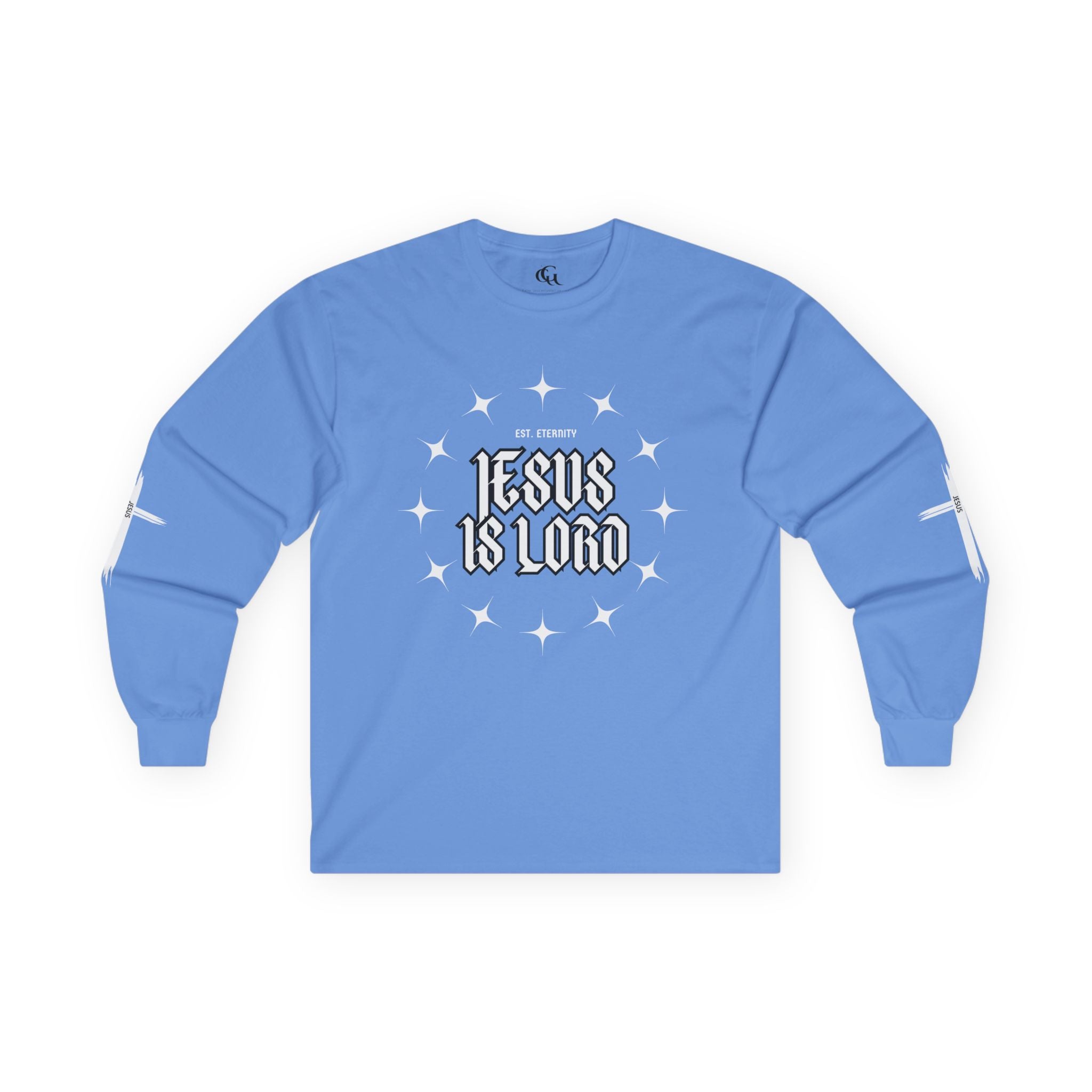 Collection of Faith-Inspired Unisex Long Sleeve Tee - 'Jesus is Lord' Design in a gallery layout