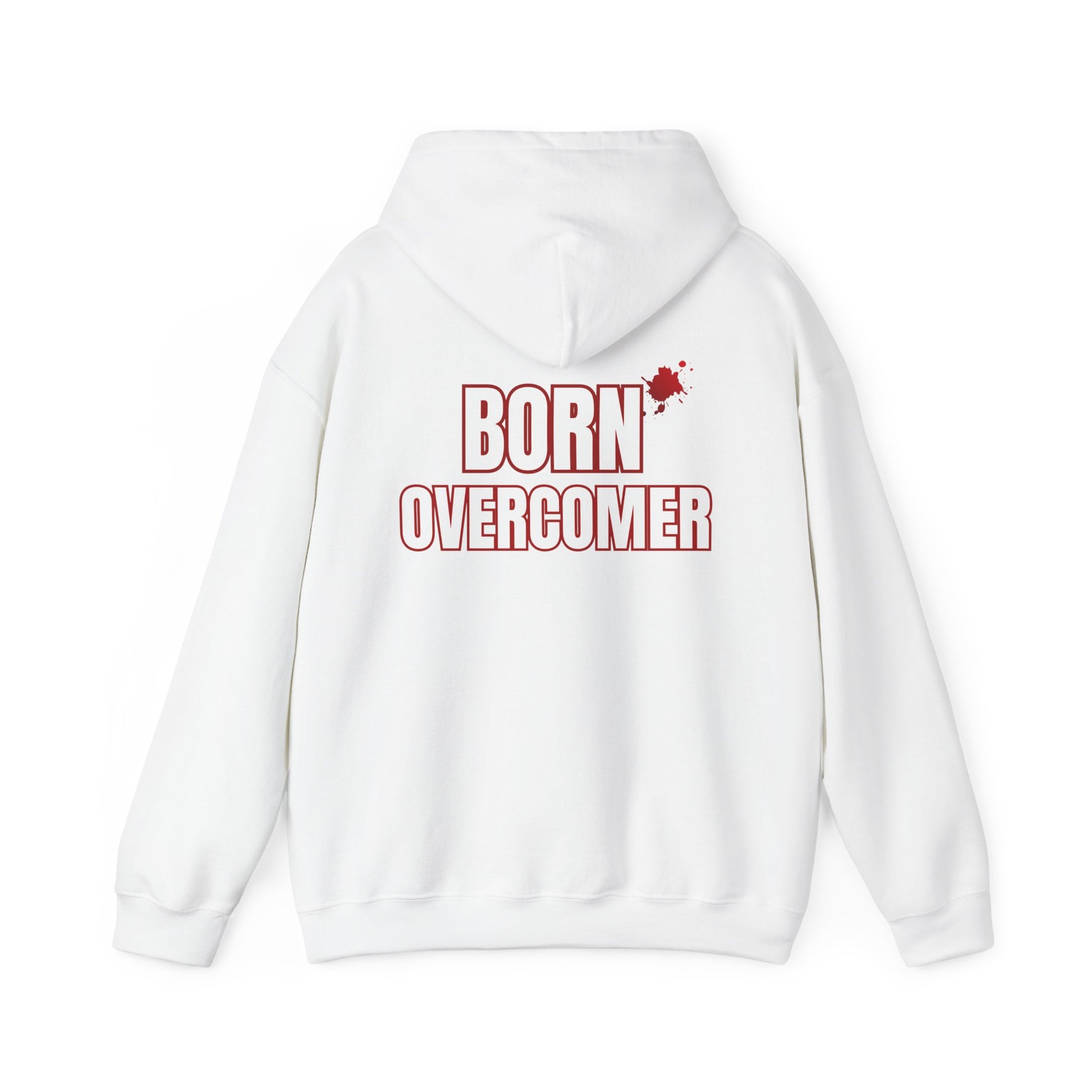 Born Overcomer - Unisex Heavy Blend Hoodie - Inspirational Sweatshirt for Everyday Comfort