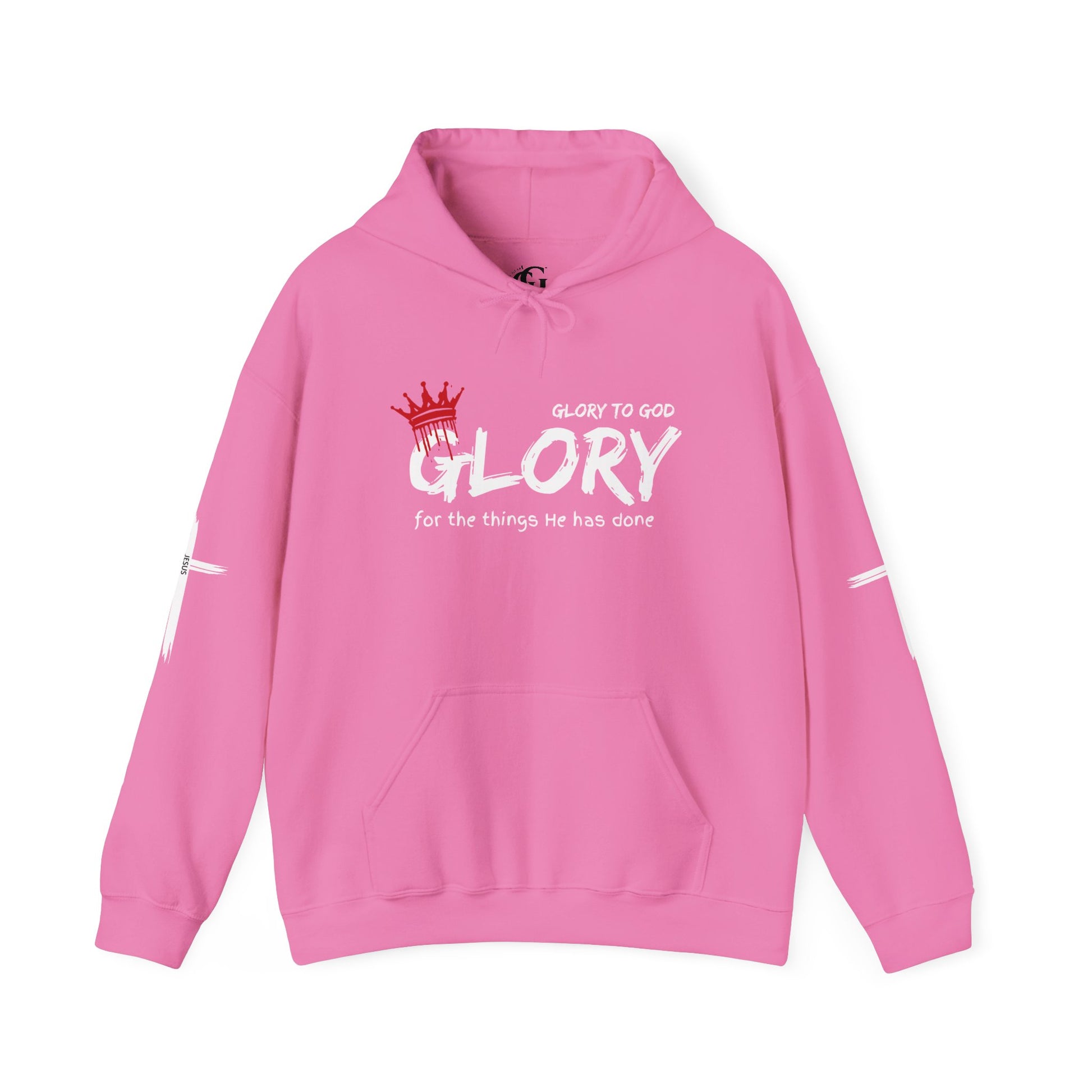 Glory to God Crown & Cross Unisex Hoodie