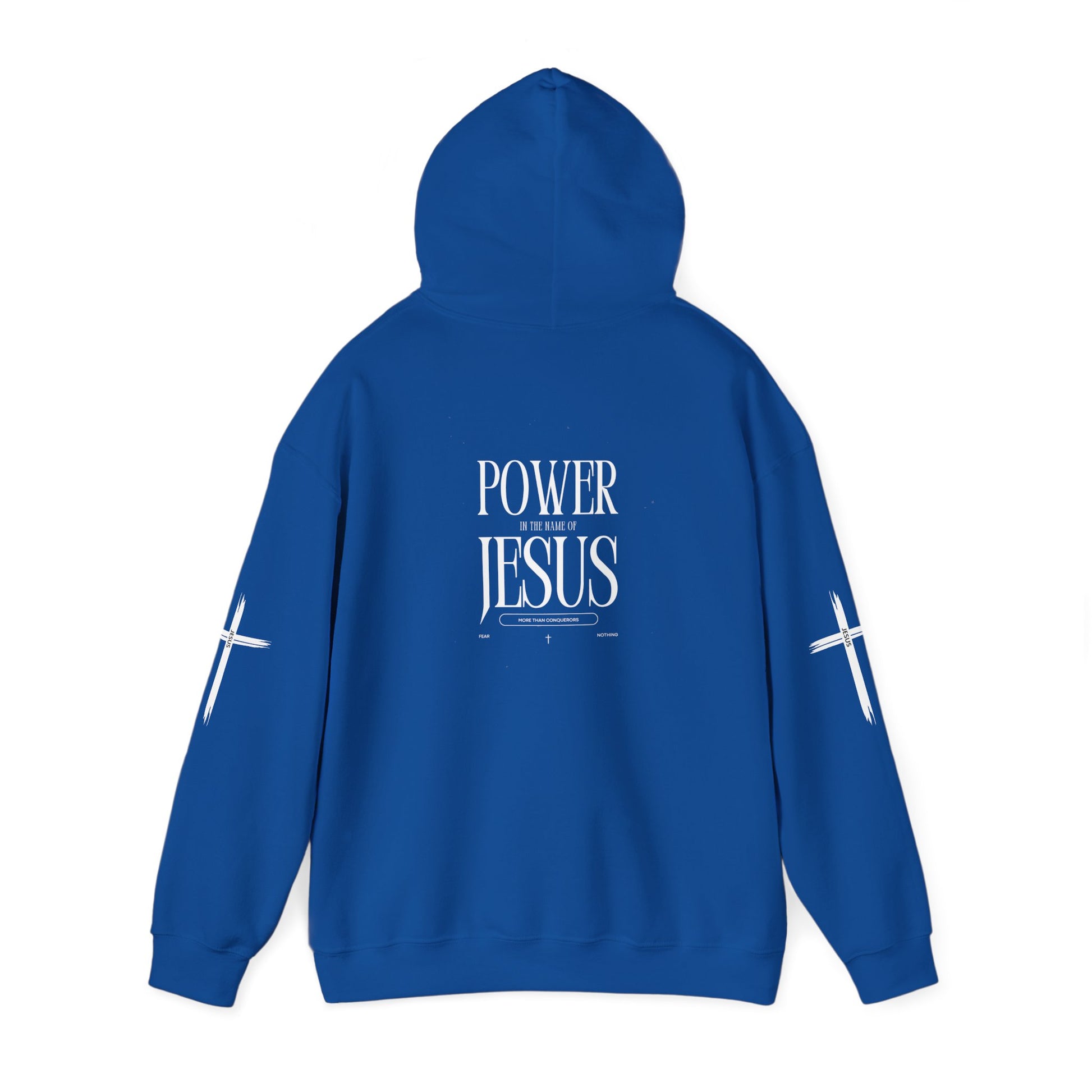 Power in the Name of Jesus Hoodie - Unisex Heavy Blend Sweatshirt for Faith and Inspiration