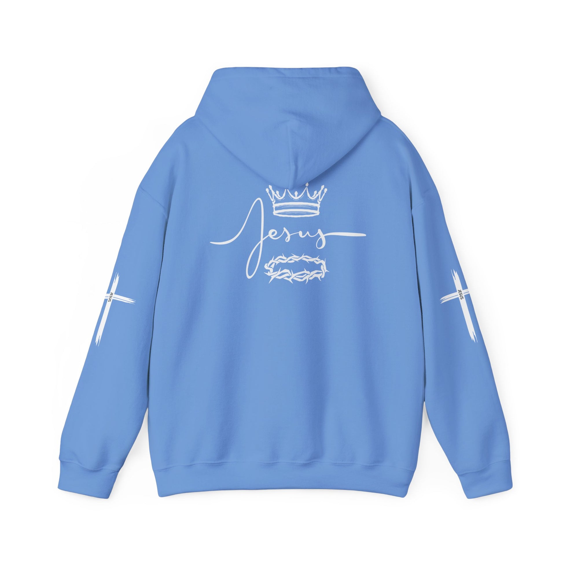 Jesus Crown & Cross Unisex Hooded Sweatshirt