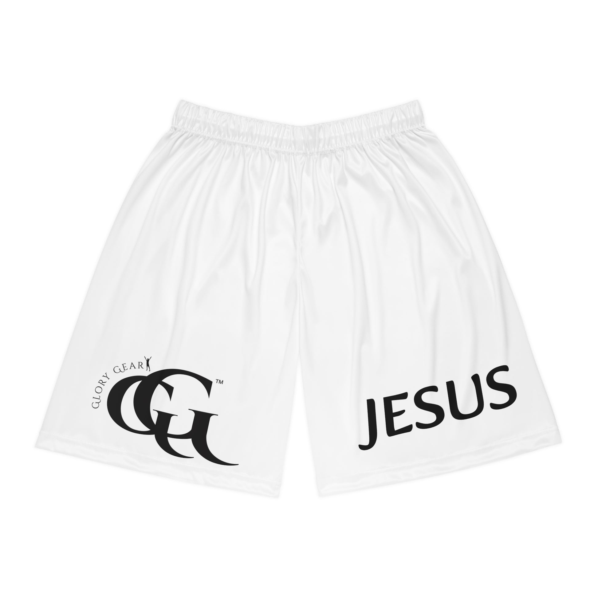 Glory Gear Jesus Basketball Shorts - Comfortable Athletic Wear for Faith and Sports Lovers