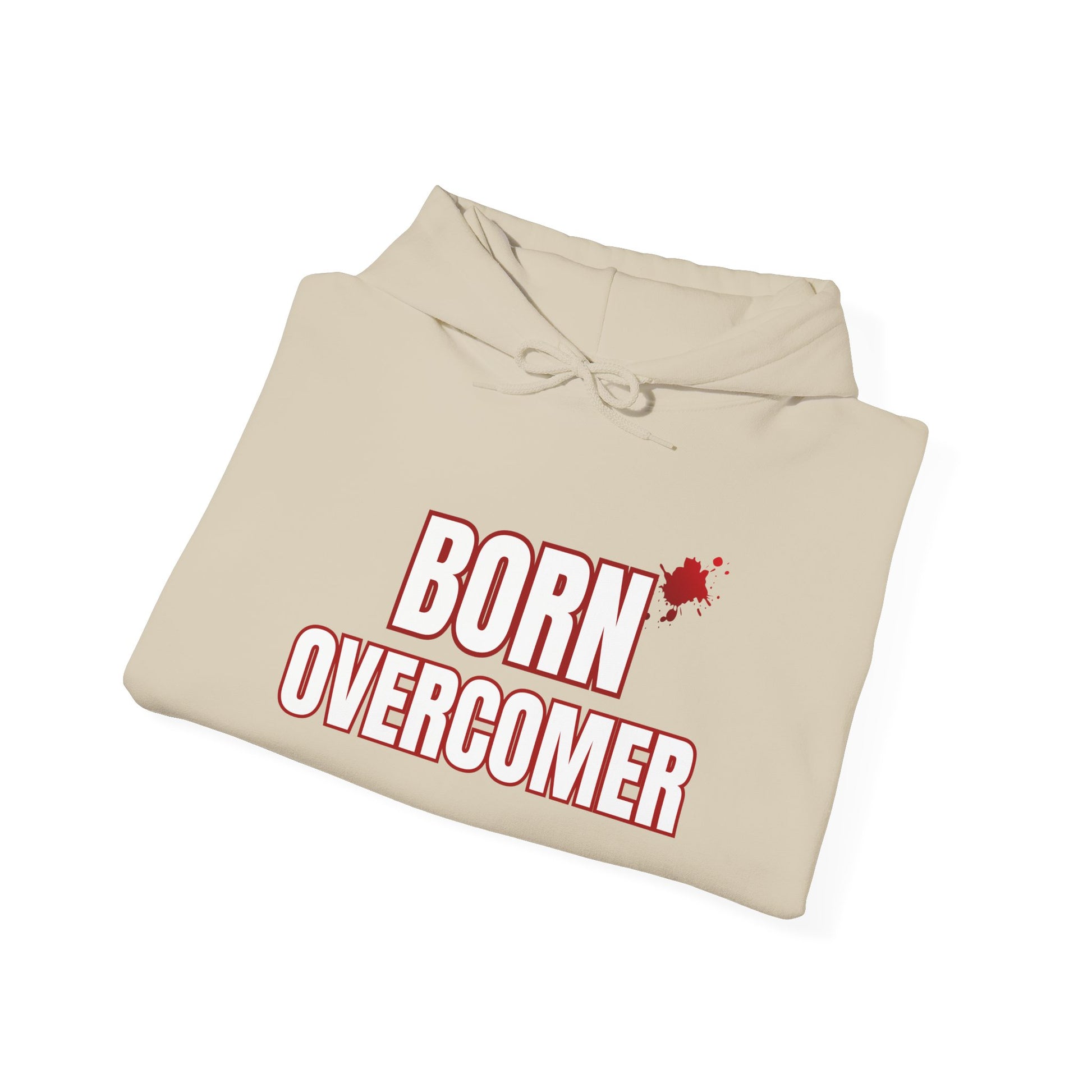 Born Overcomer - Unisex Heavy Blend Hoodie - Inspirational Sweatshirt for Everyday Comfort