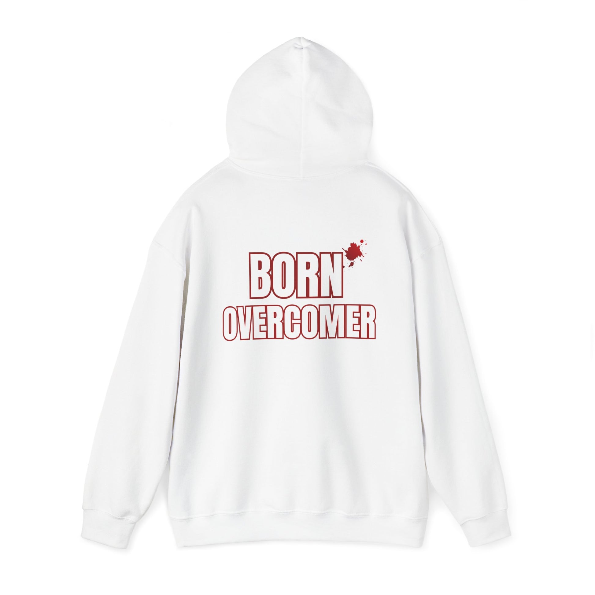 Born Overcomer - Unisex Heavy Blend Hoodie - Inspirational Sweatshirt for Everyday Comfort