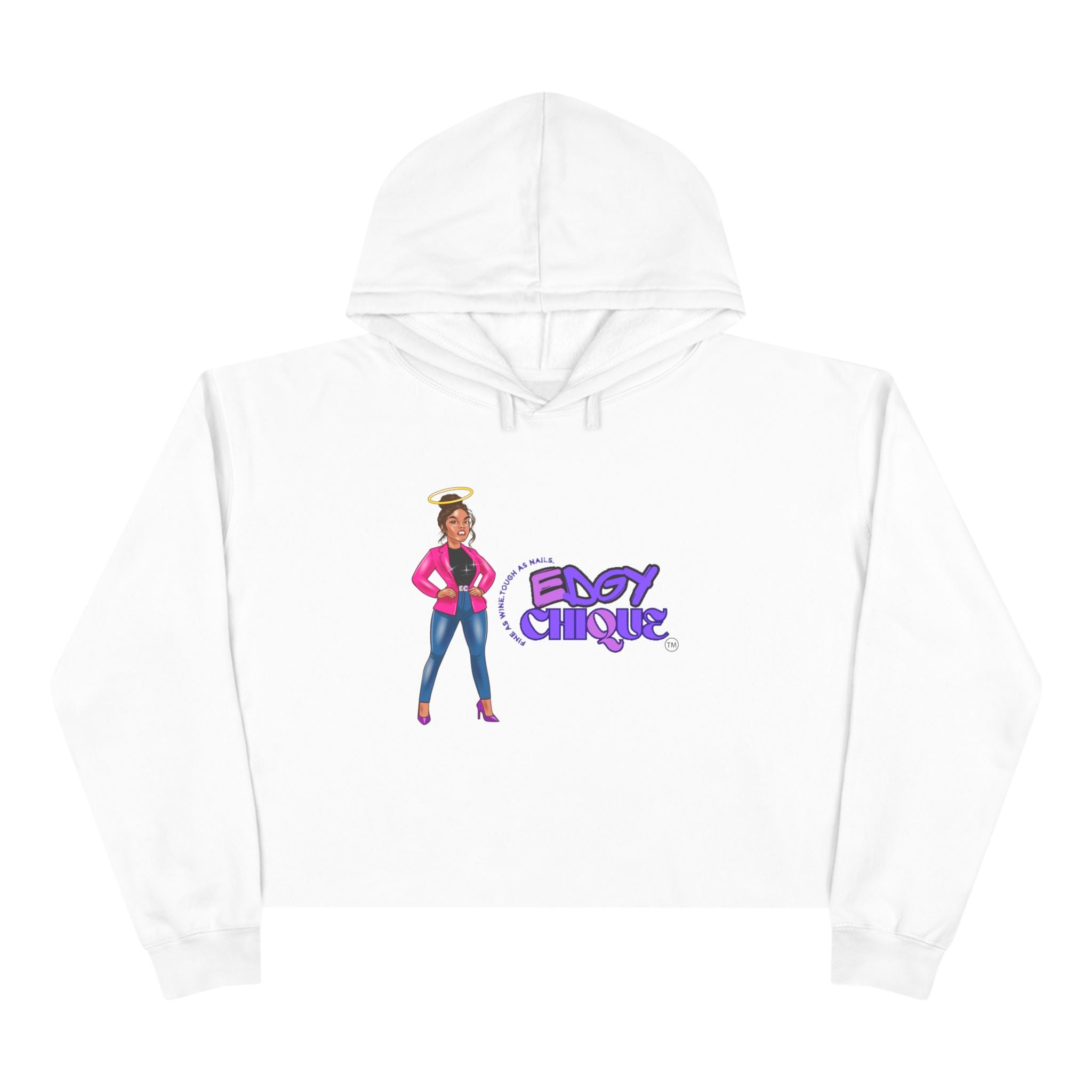 Collection of Edgy Chique Crop Hoodie in a gallery layout