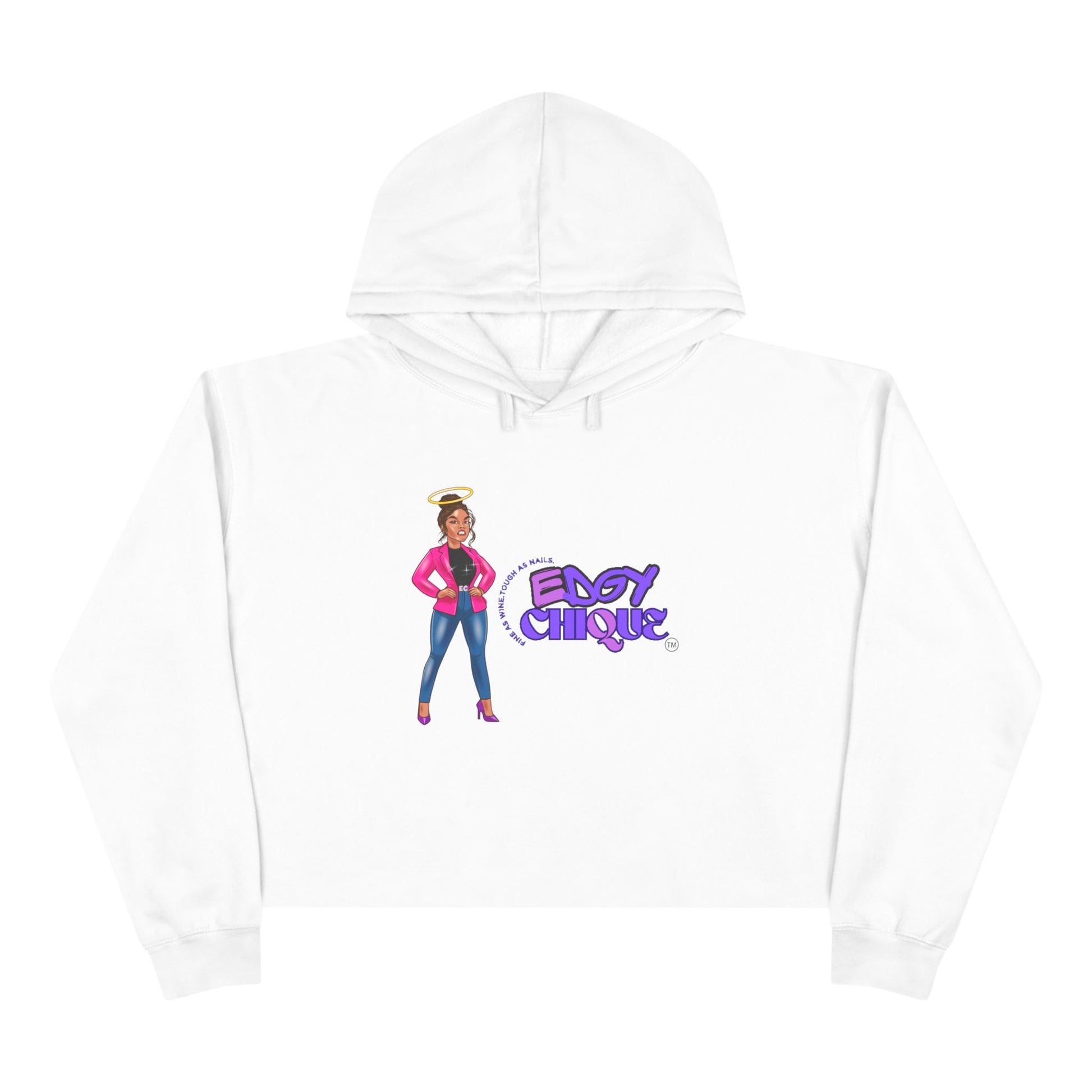 Edgy Chique Crop Hoodie