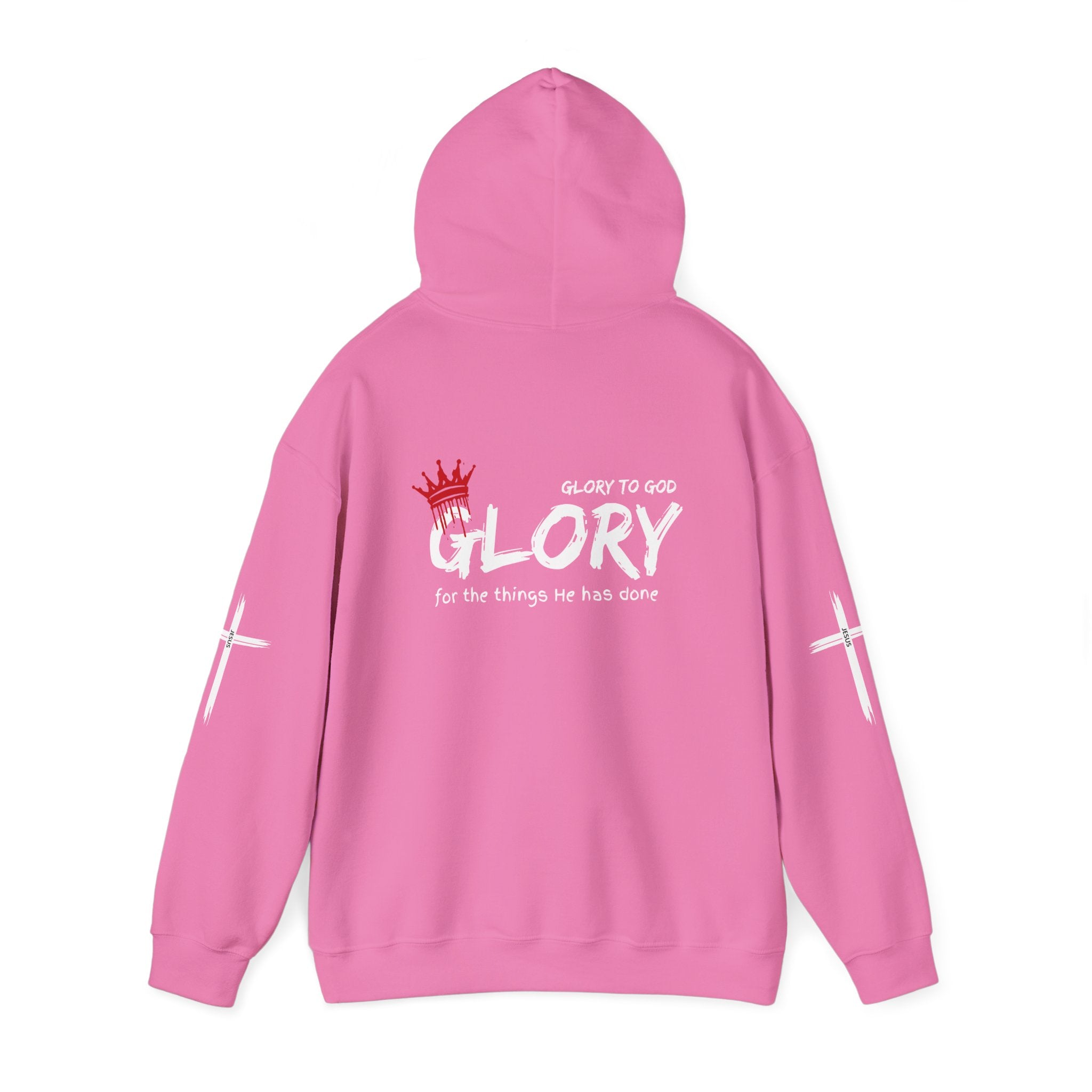 Collection of Glory to God Crown & Cross Unisex Hoodie in a gallery layout