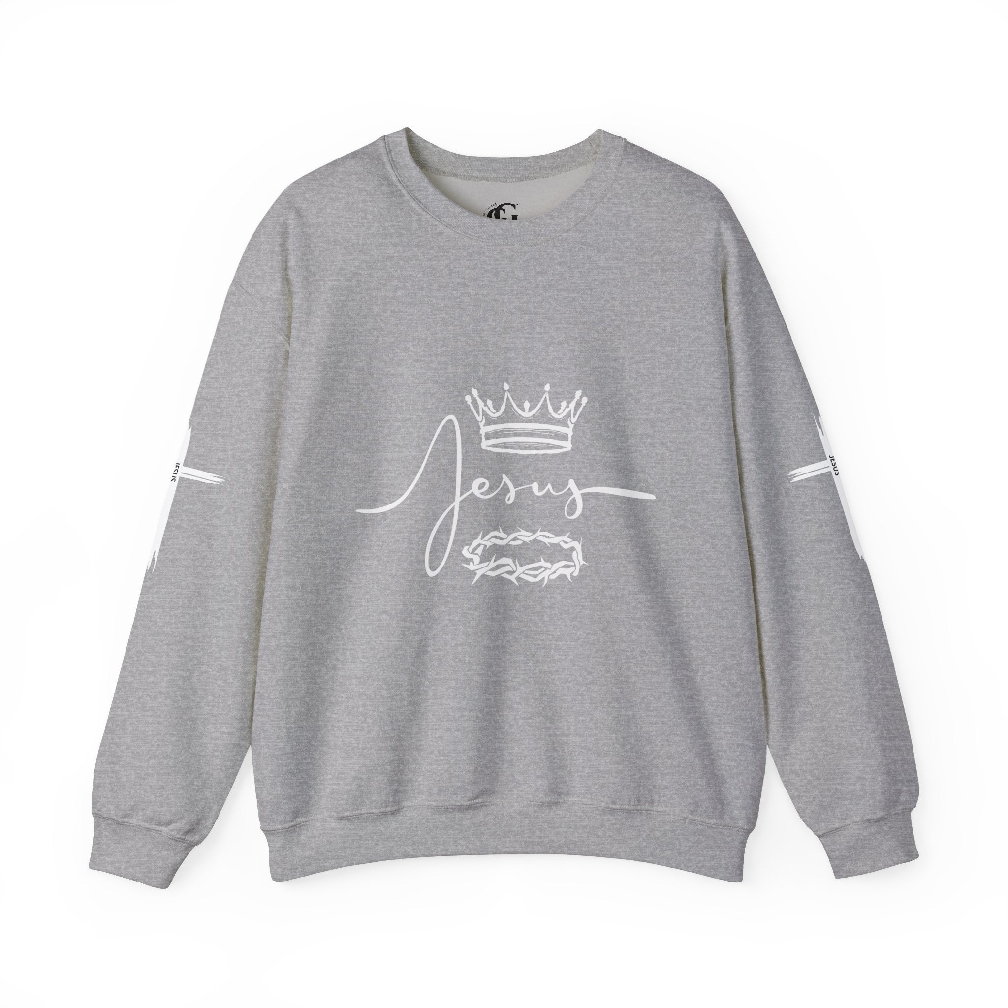 Collection of Jesus Crown & Thorns Unisex Crewneck Sweatshirt in a gallery layout