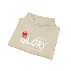 Collection of Glory to God Crown & Cross Unisex Hoodie in a gallery layout