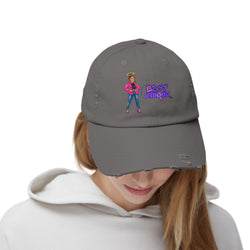 Collection of Edgy Chique Unisex Distressed Cap - Trendy Hat for Fashion-Forward Individuals in a gallery layout