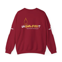 Collection of QUALIFIED "God Called Me Anyway" Unisex Crewneck Sweatshirt - Cozy Motivational Apparel in a gallery layout