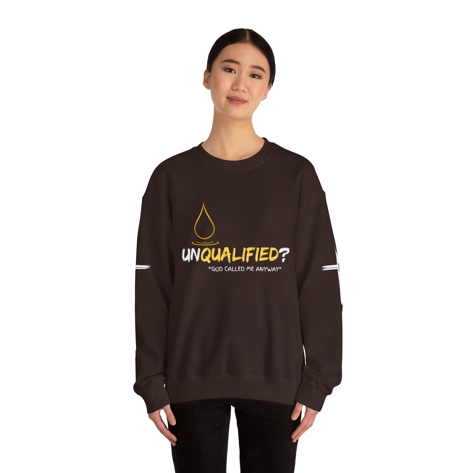 QUALIFIED "God Called Me Anyway" Unisex Crewneck Sweatshirt - Cozy Motivational Apparel