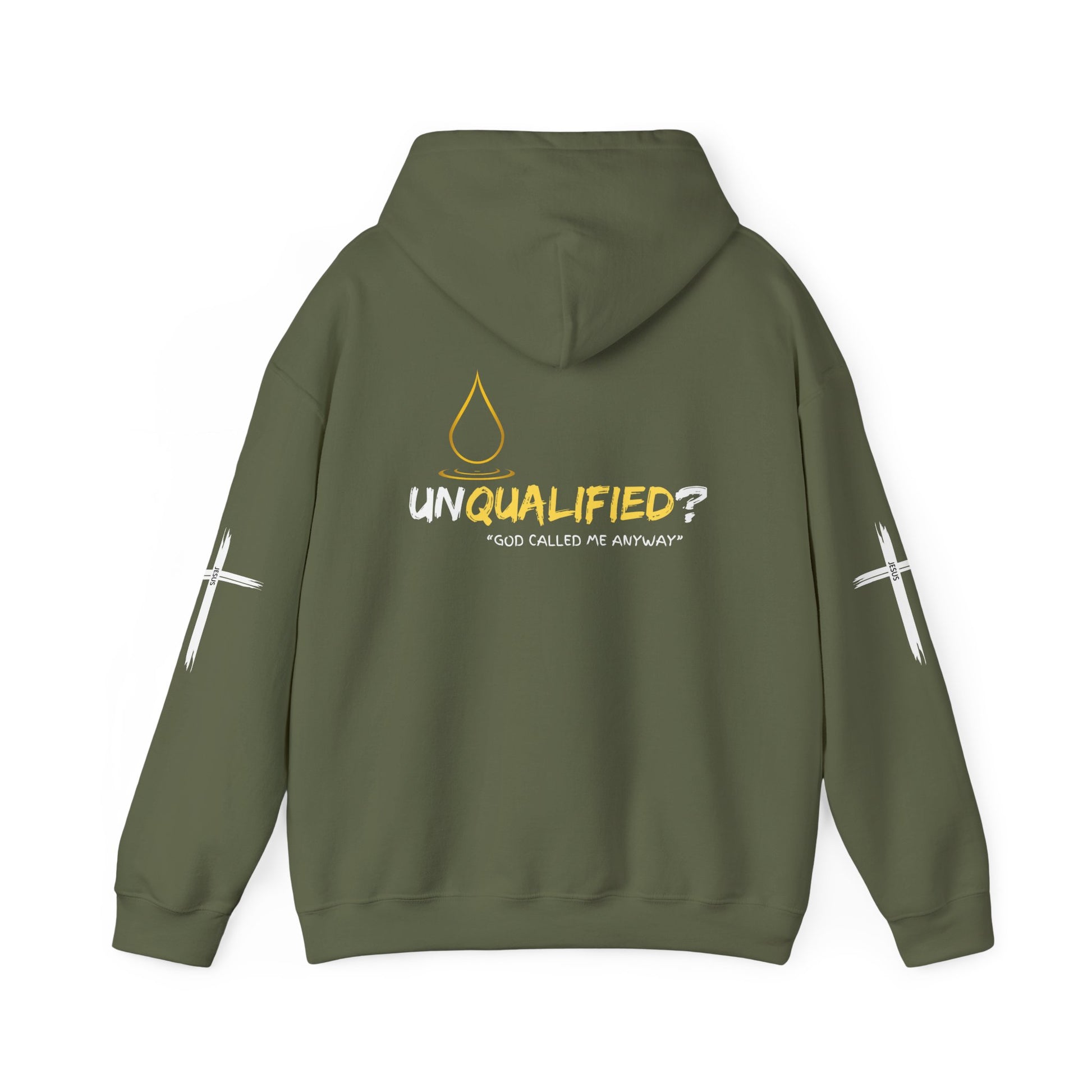 Unisex Hoodie: Unqualified? God Called Me Anyway - Faith-Inspired Apparel