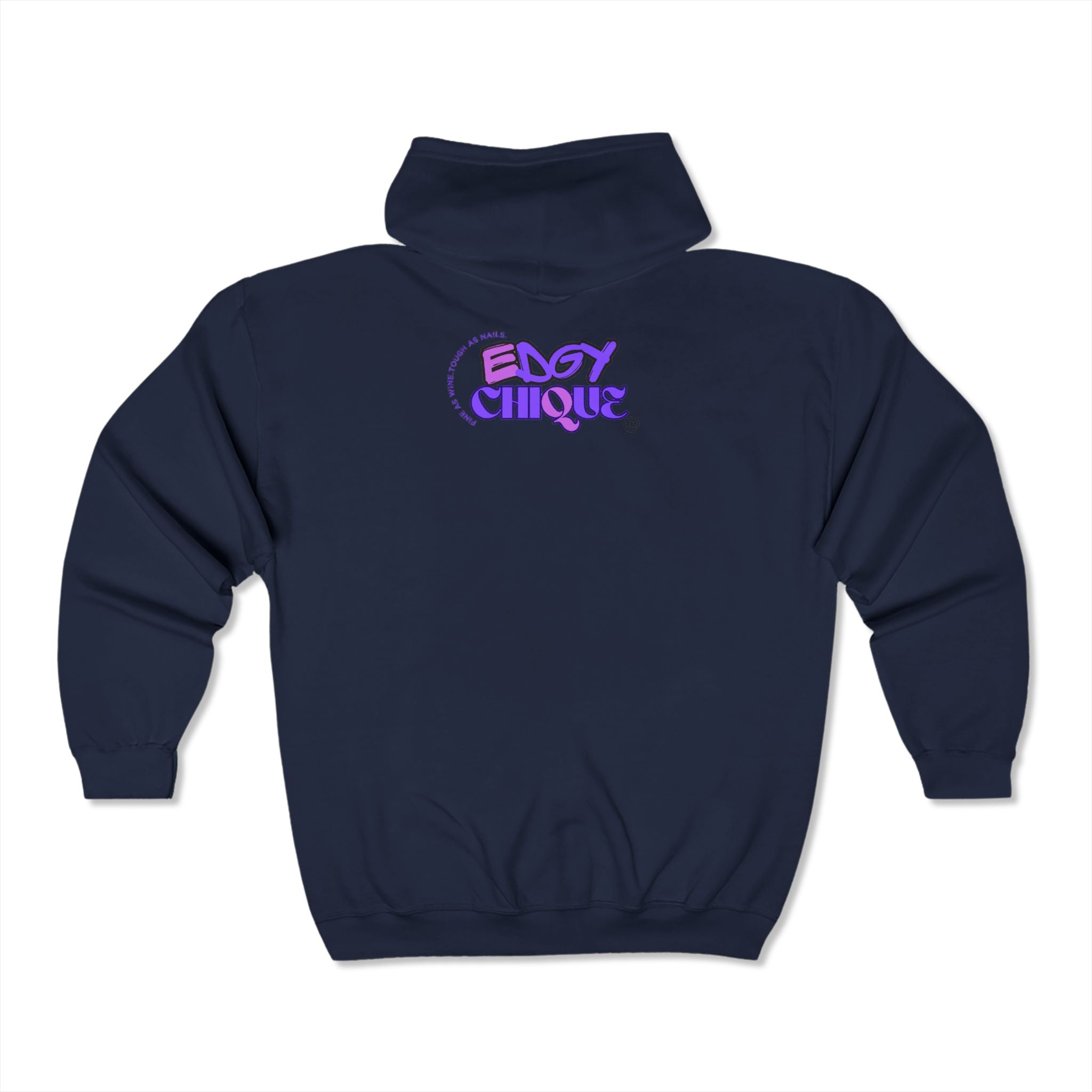 Collection of Edgy Chique Heavy Blend™ Full Zip Hooded Sweatshirt in a gallery layout