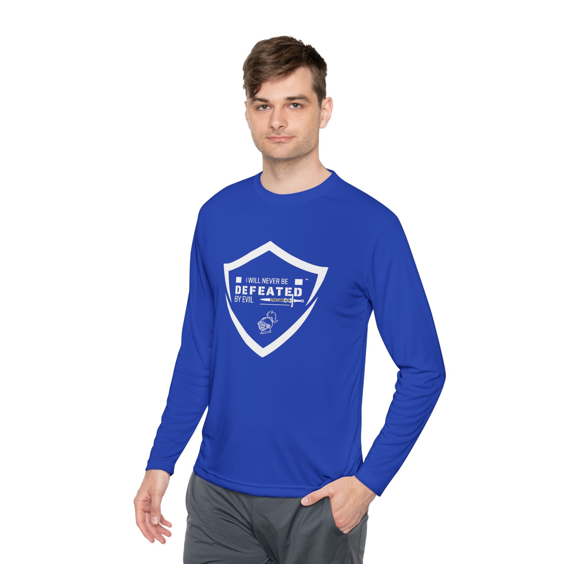 'Victorious & unDefeated' Unisex Lightweight Long Sleeve Tee