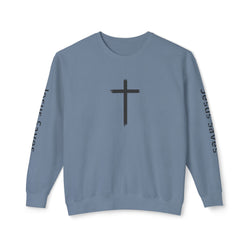 Collection of Inspirational Unisex Crewneck Sweatshirt - Glory Gear 'Jesus Saves' Design in a gallery layout